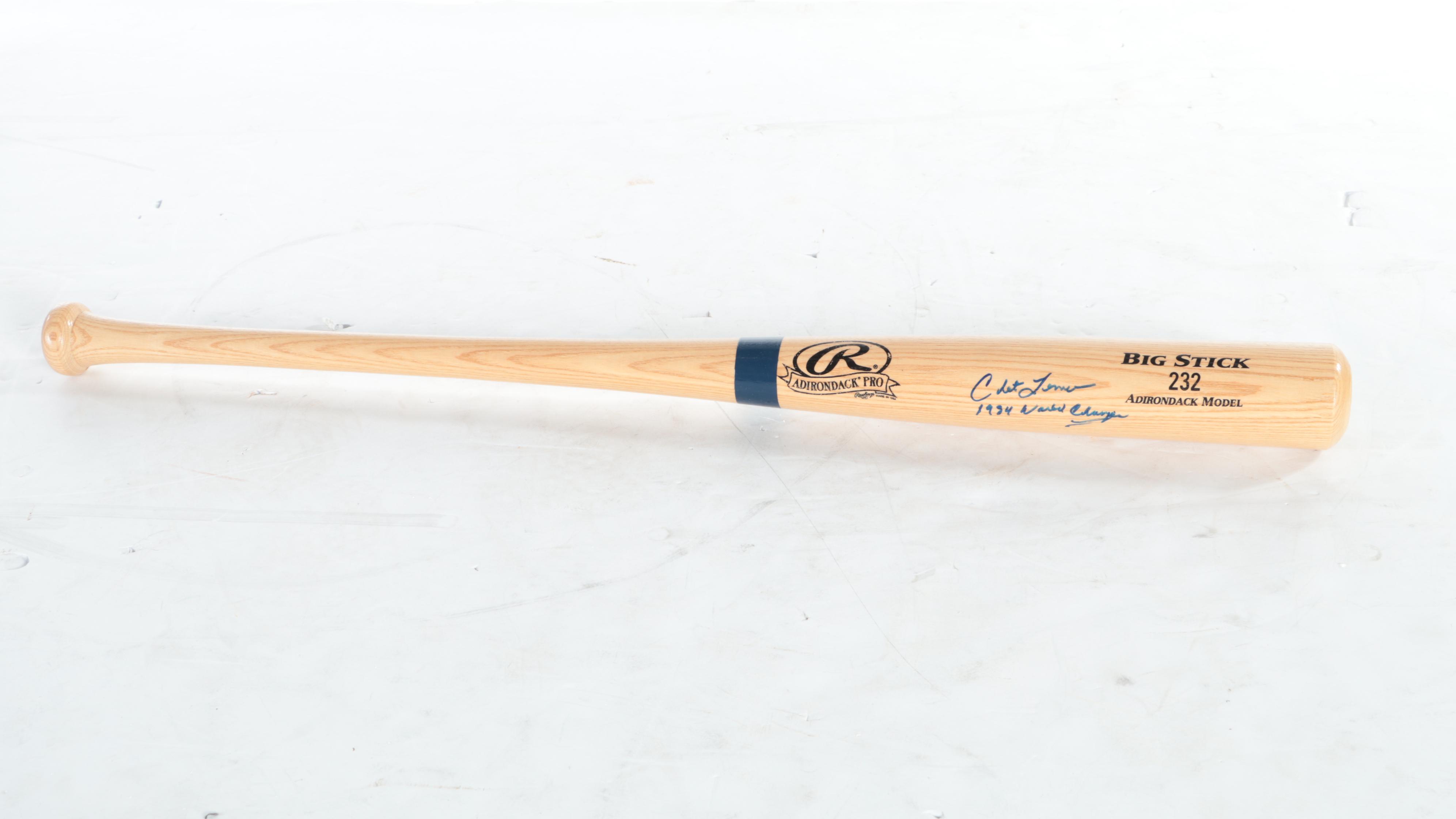 Detroit Tigers World Series Baseball Bats Signed by Chet Lemon and Willie Horton