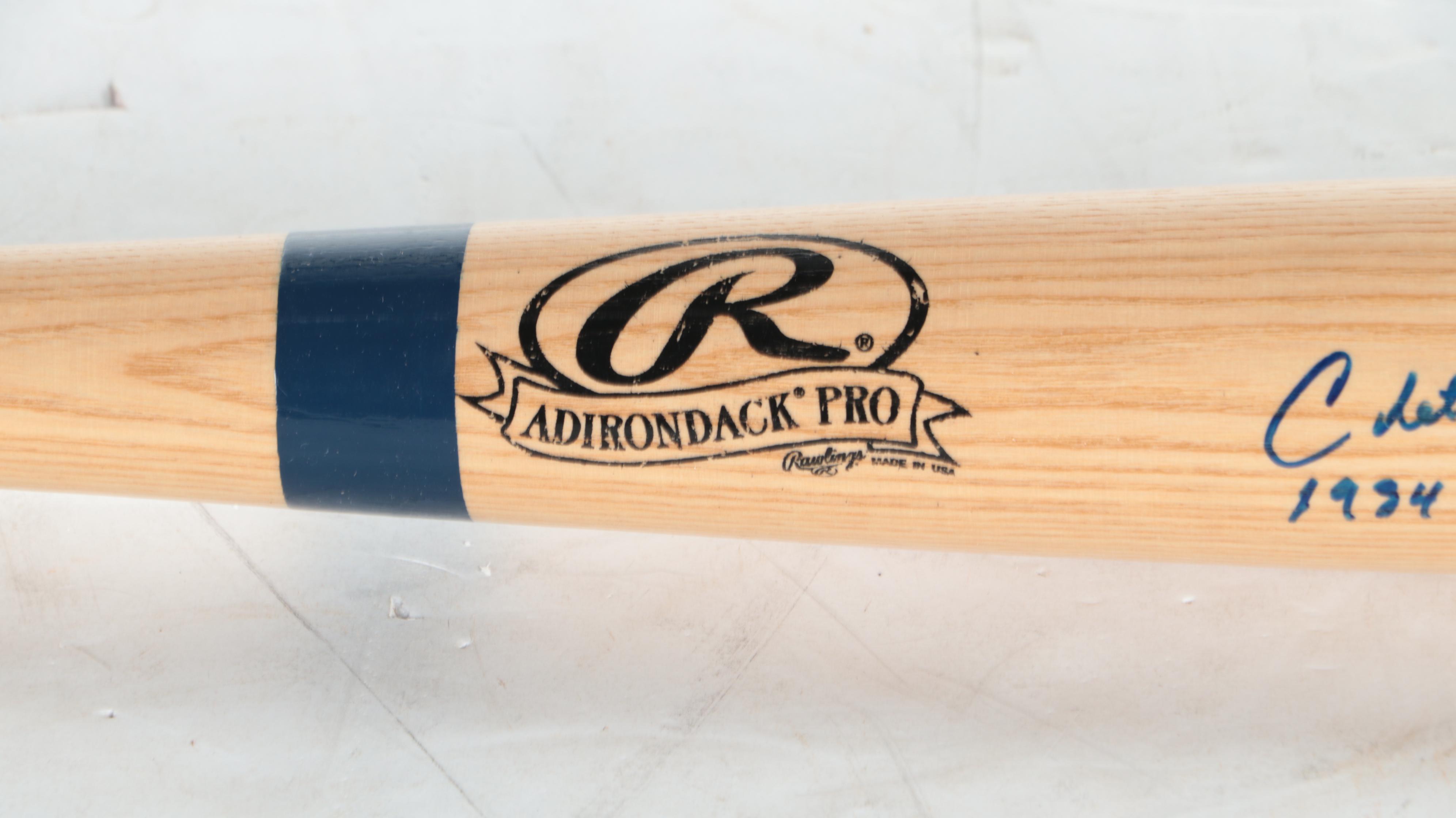 Detroit Tigers World Series Baseball Bats Signed by Chet Lemon and Willie Horton