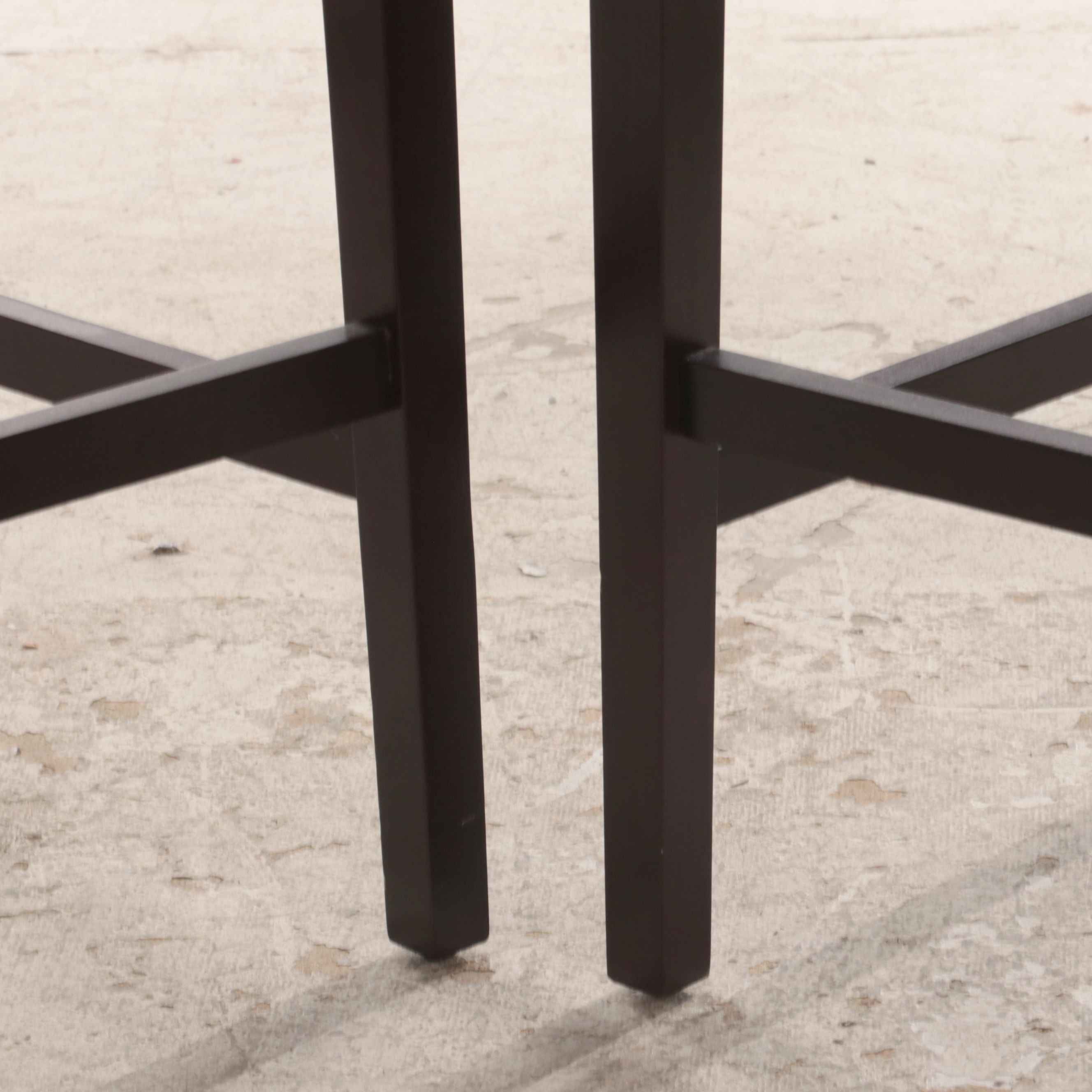 Four Garden Ridge Modernist Style Faux-Leather Bar Stools