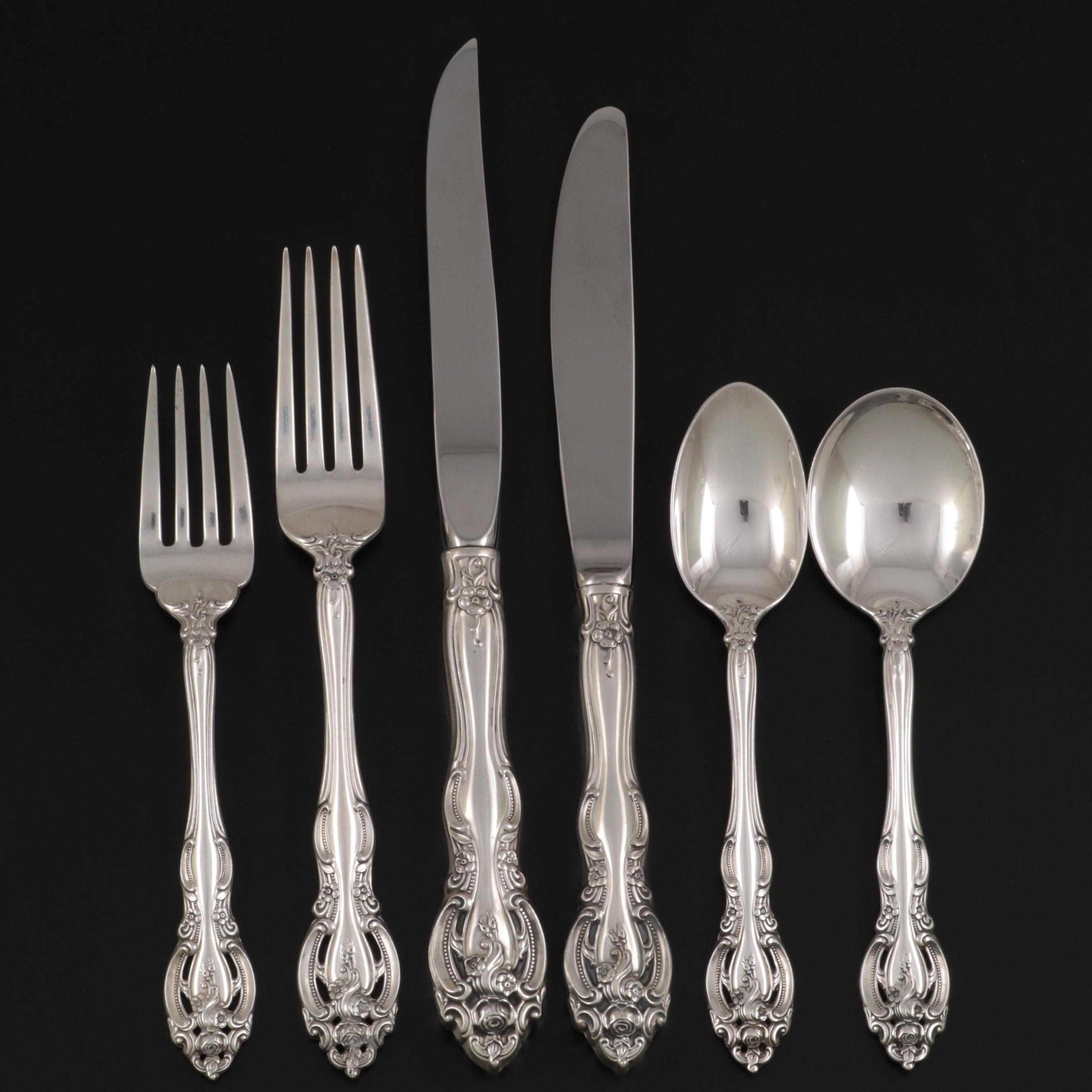 Gorham "La Scala" Sterling Silver Flatware and Serving Utensils