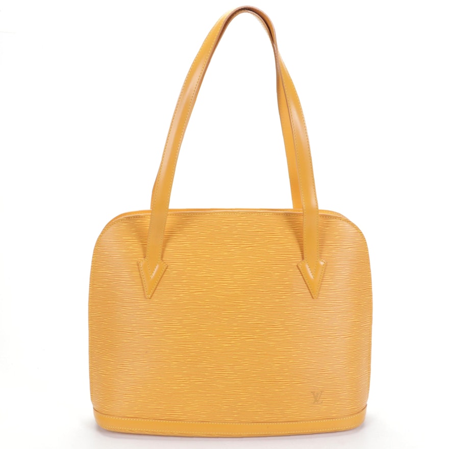 Louis Vuitton Lussac Shoulder Bag in Tassil Yellow Epi Leather