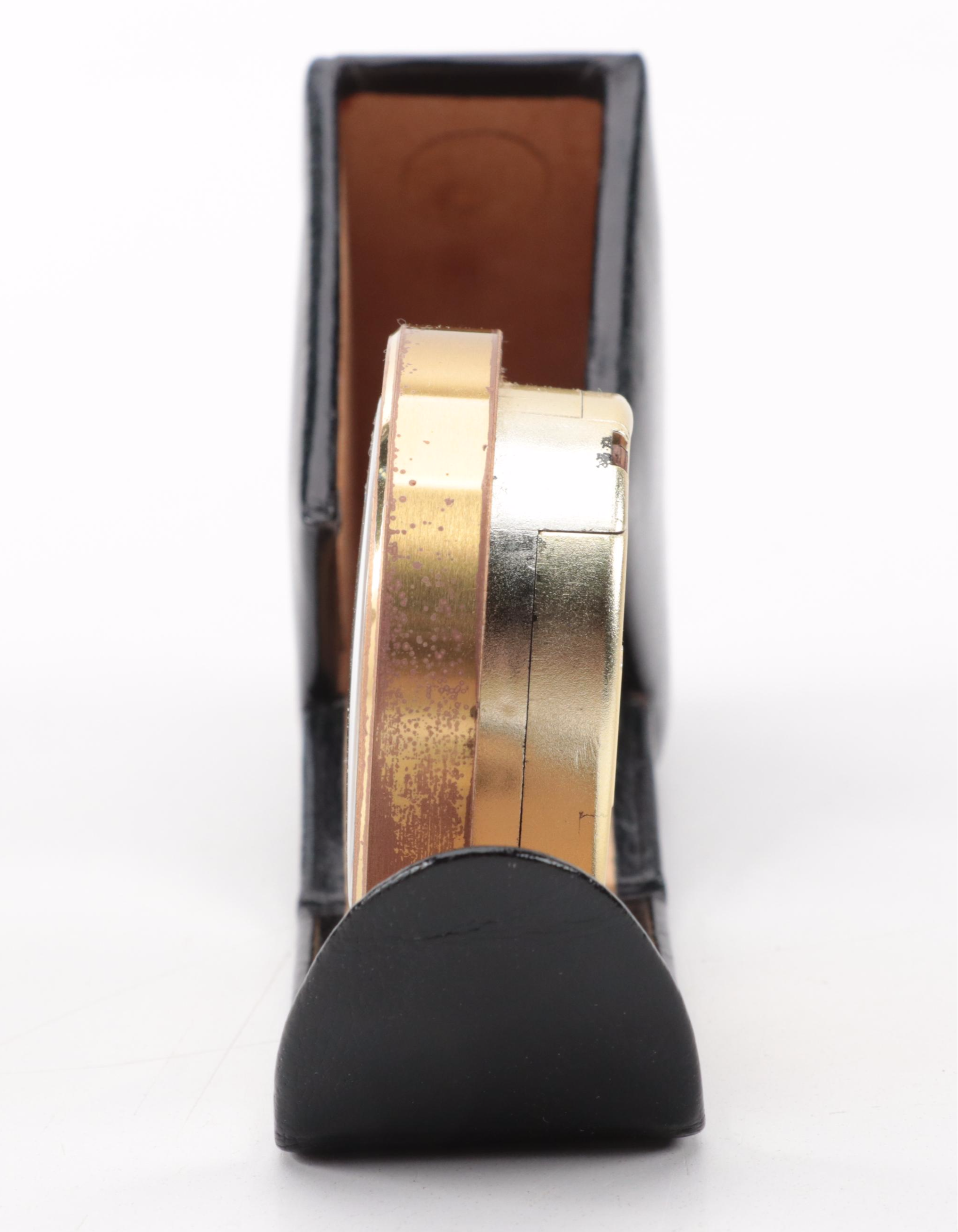 Tiffany & Co. Metal Desk Clock with Estyma Desk Clock