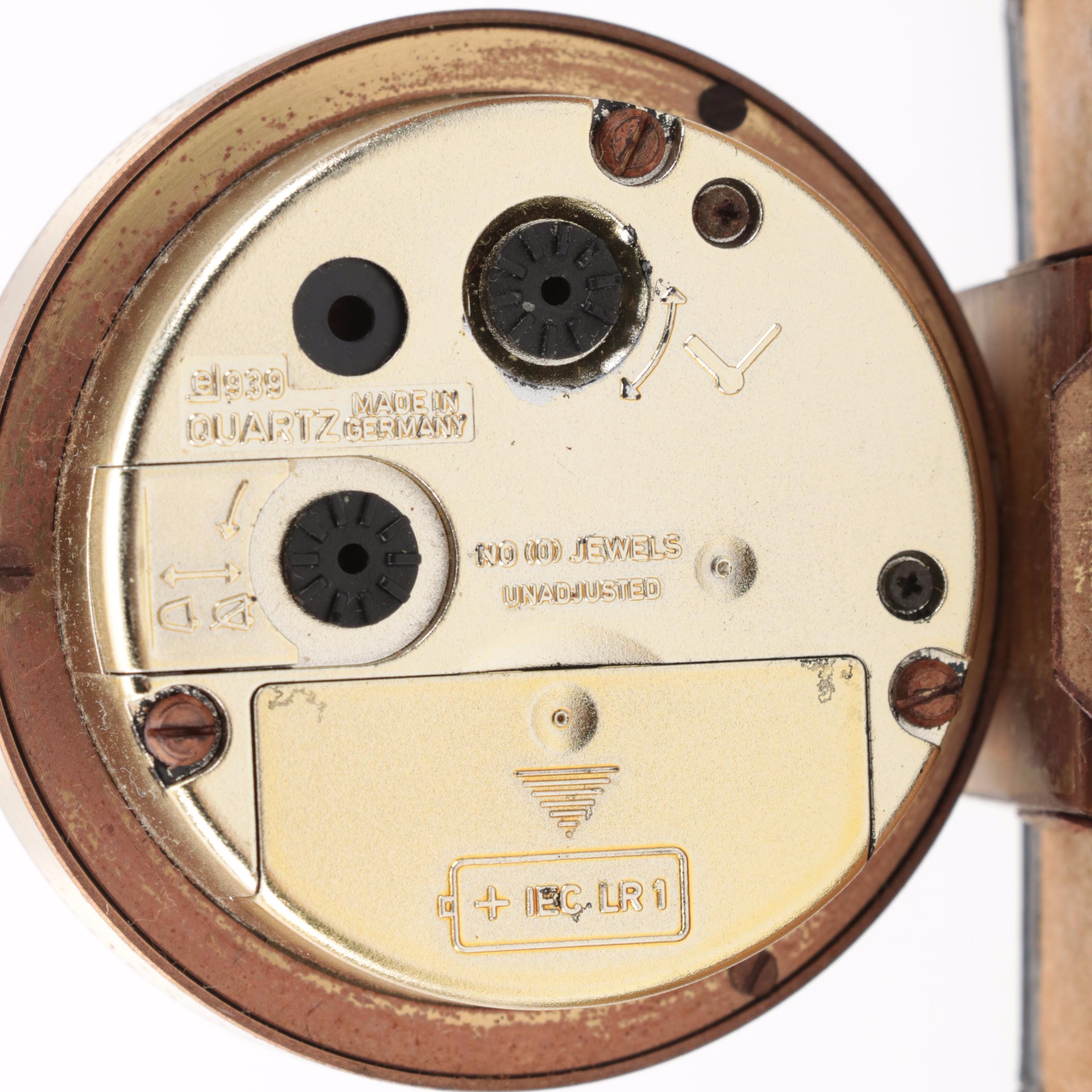 Tiffany & Co. Metal Desk Clock with Estyma Desk Clock