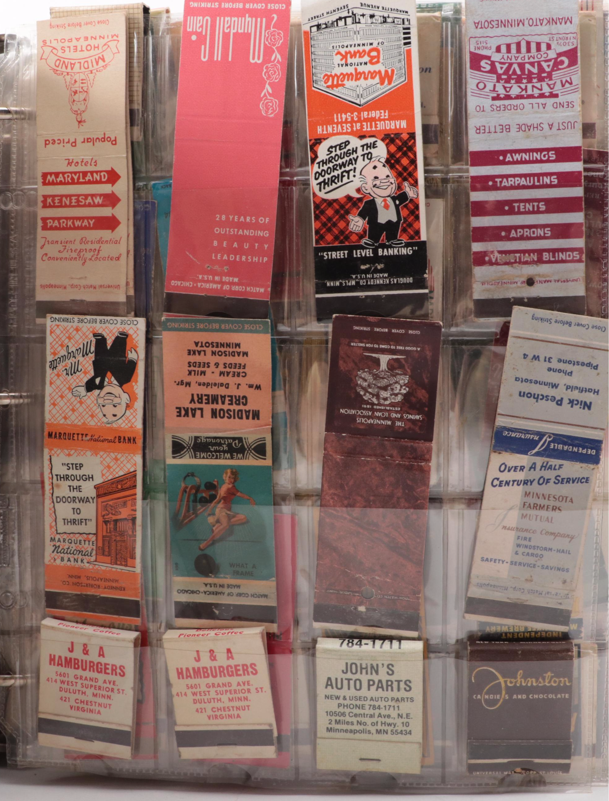 Souvenir Match Books Including Motels, Casinos, Restaurants and More