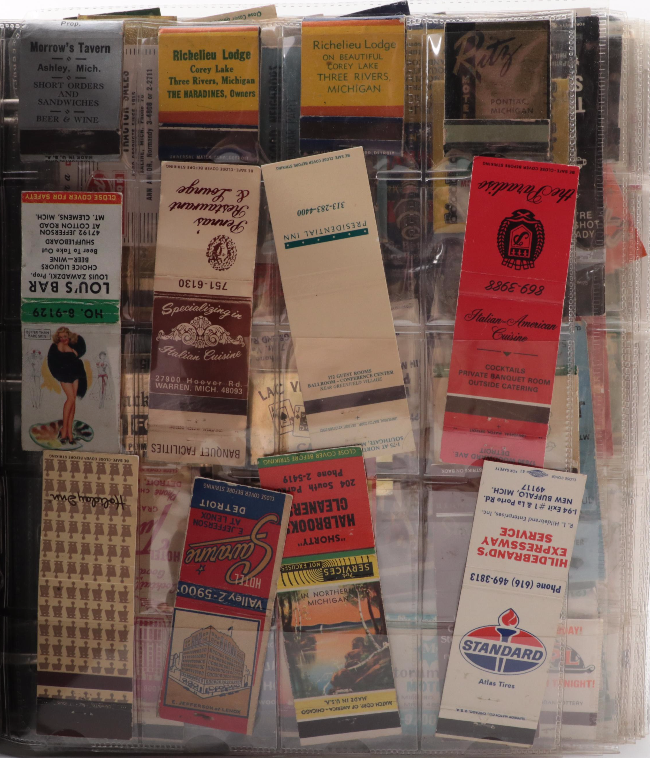 Souvenir Match Books Including Motels, Casinos, Restaurants and More