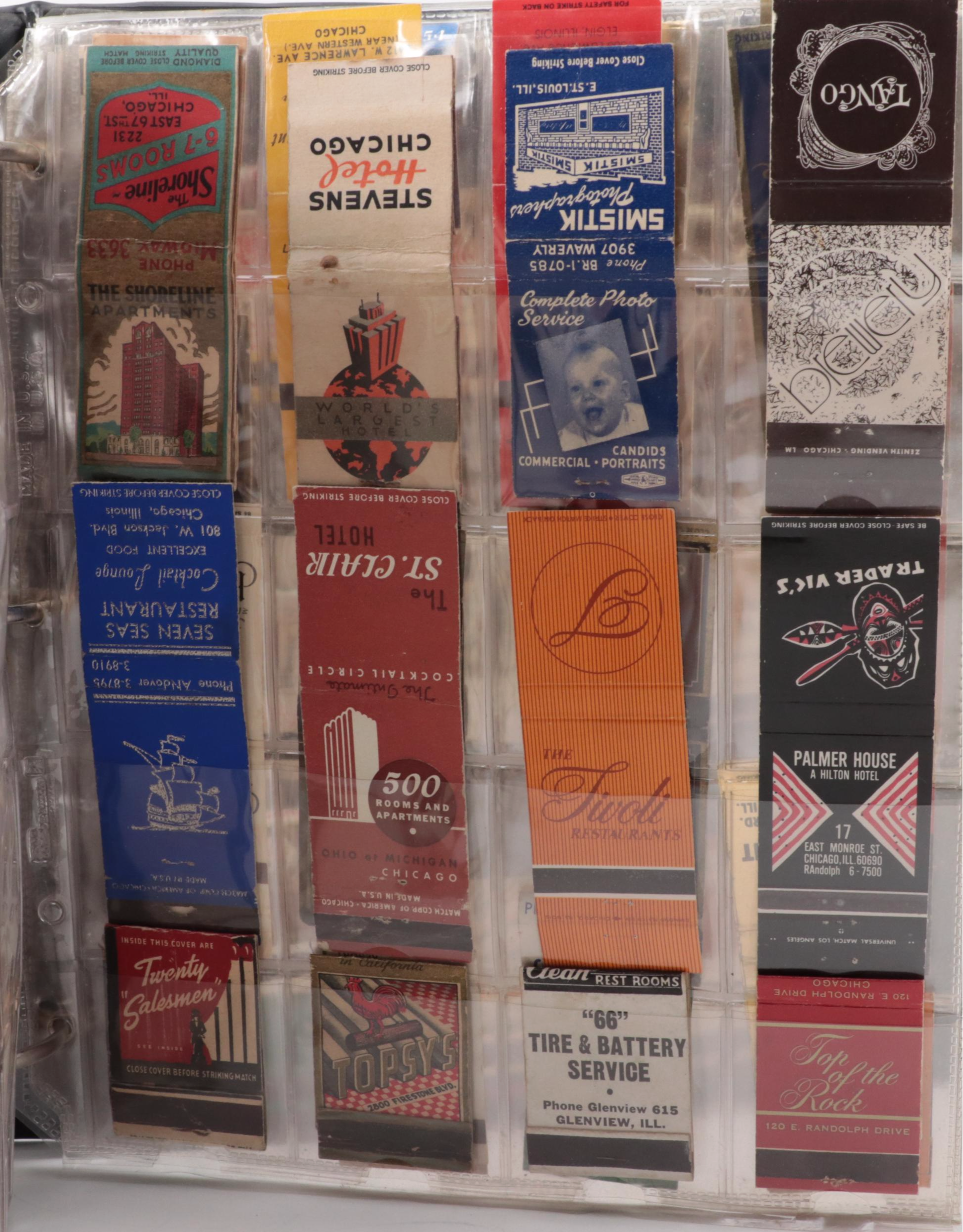 Souvenir Match Books Including Motels, Casinos, Restaurants and More