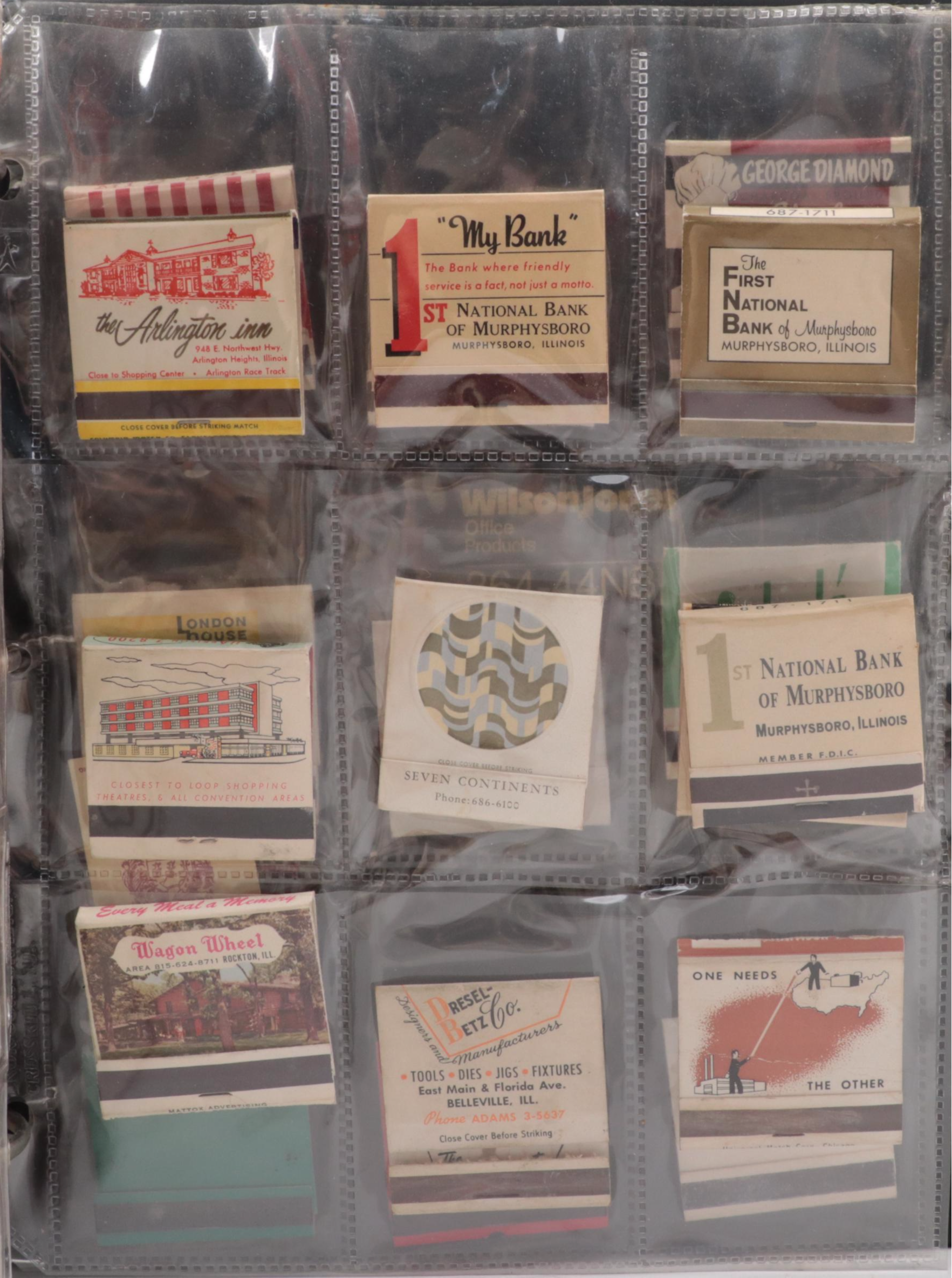 Souvenir Match Books Including Motels, Casinos, Restaurants and More