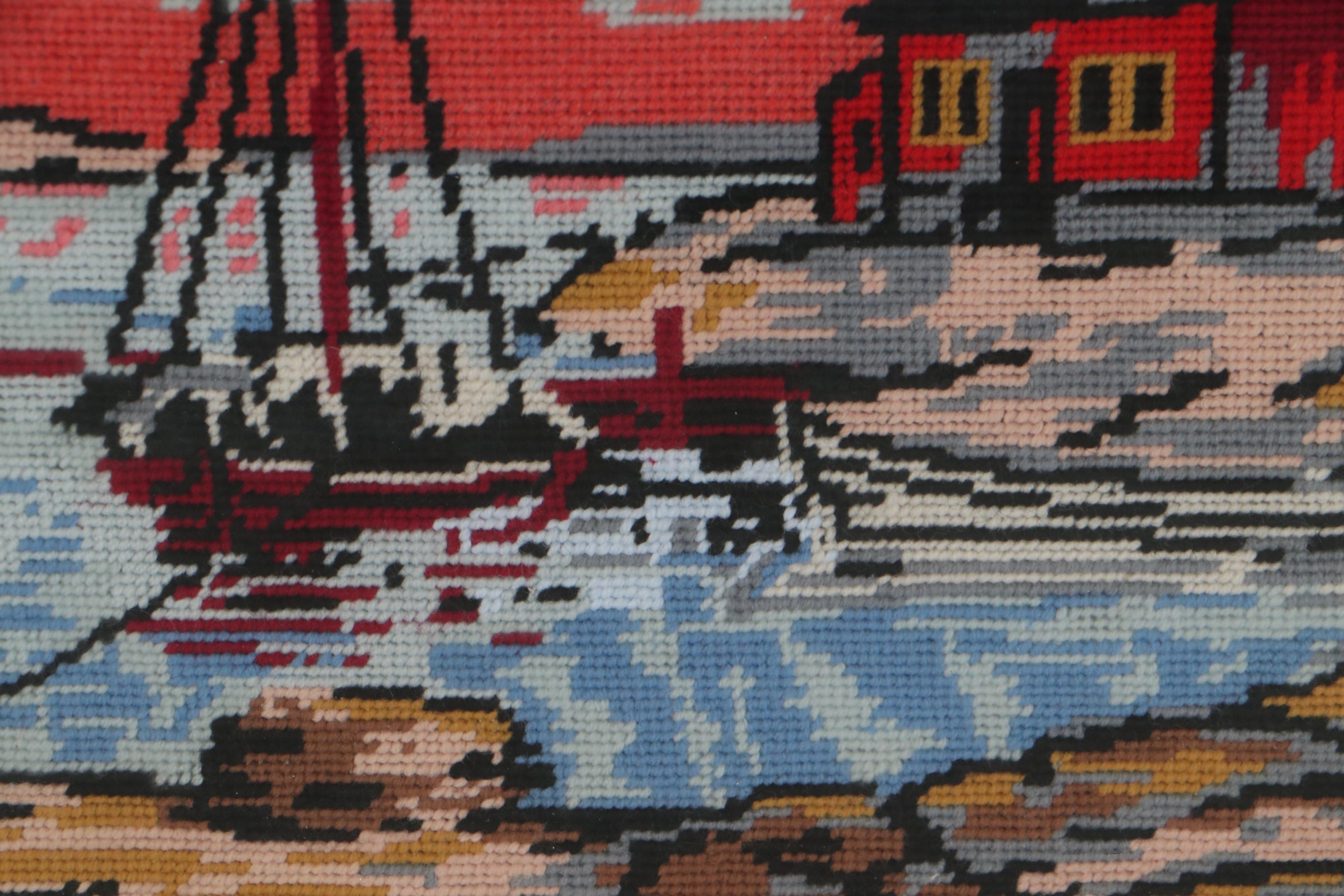 Coastal Scene Needlework Panel