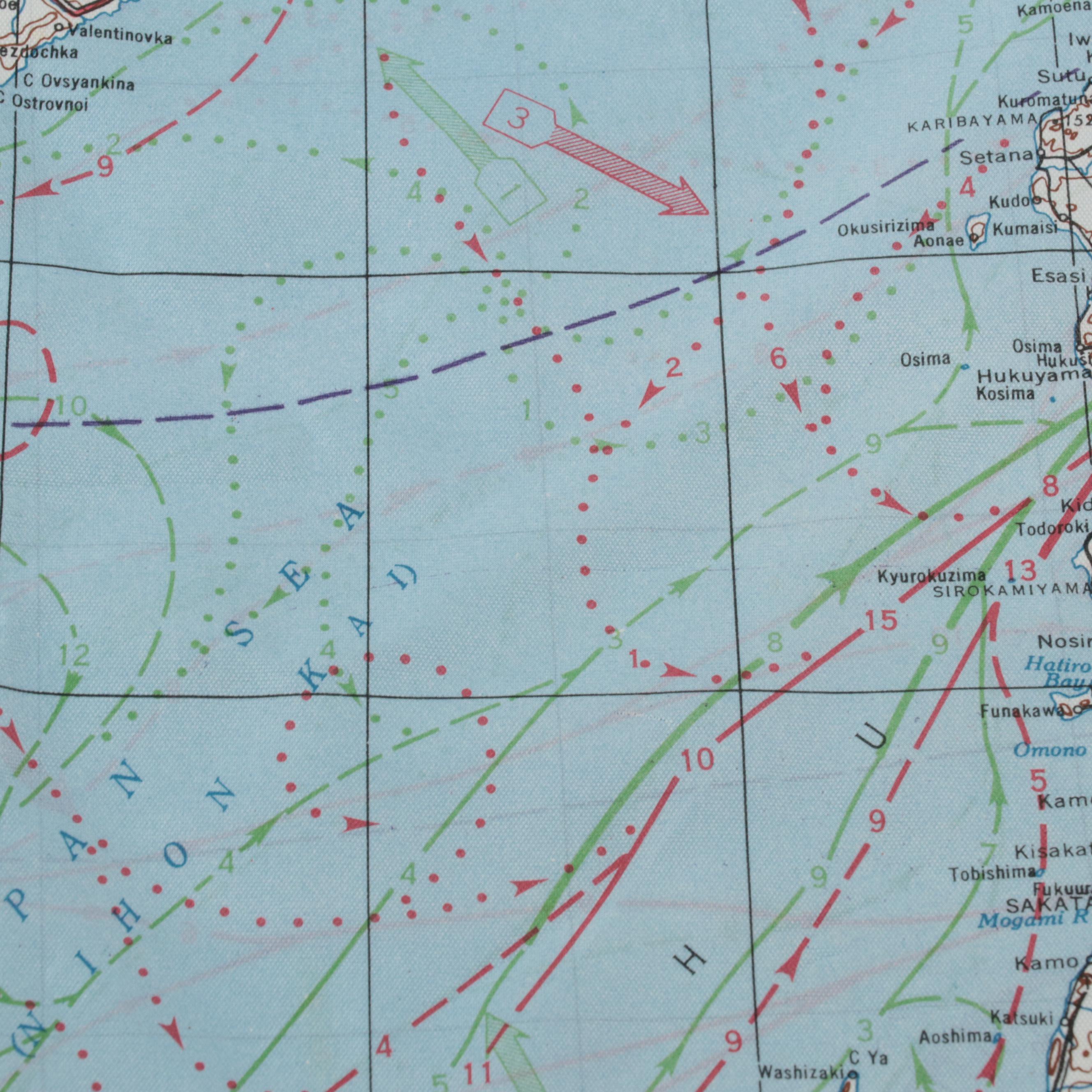 WWII Air Force Pilot Survival Maps of Japan, South China Sea, Central East Asia
