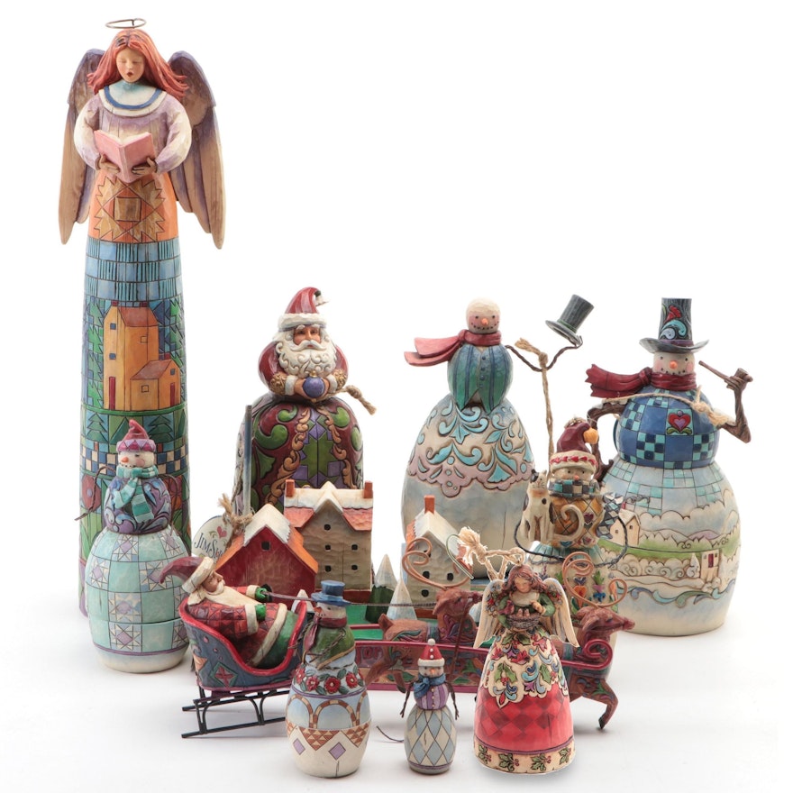 Jim Shore "Believe" and Other Christmas Figurines and Décor