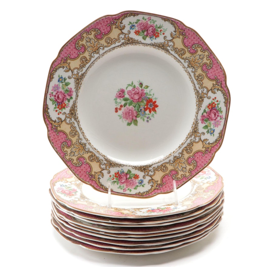 Crown Ducal Stoneware Dinner Plates, Early 20th Century