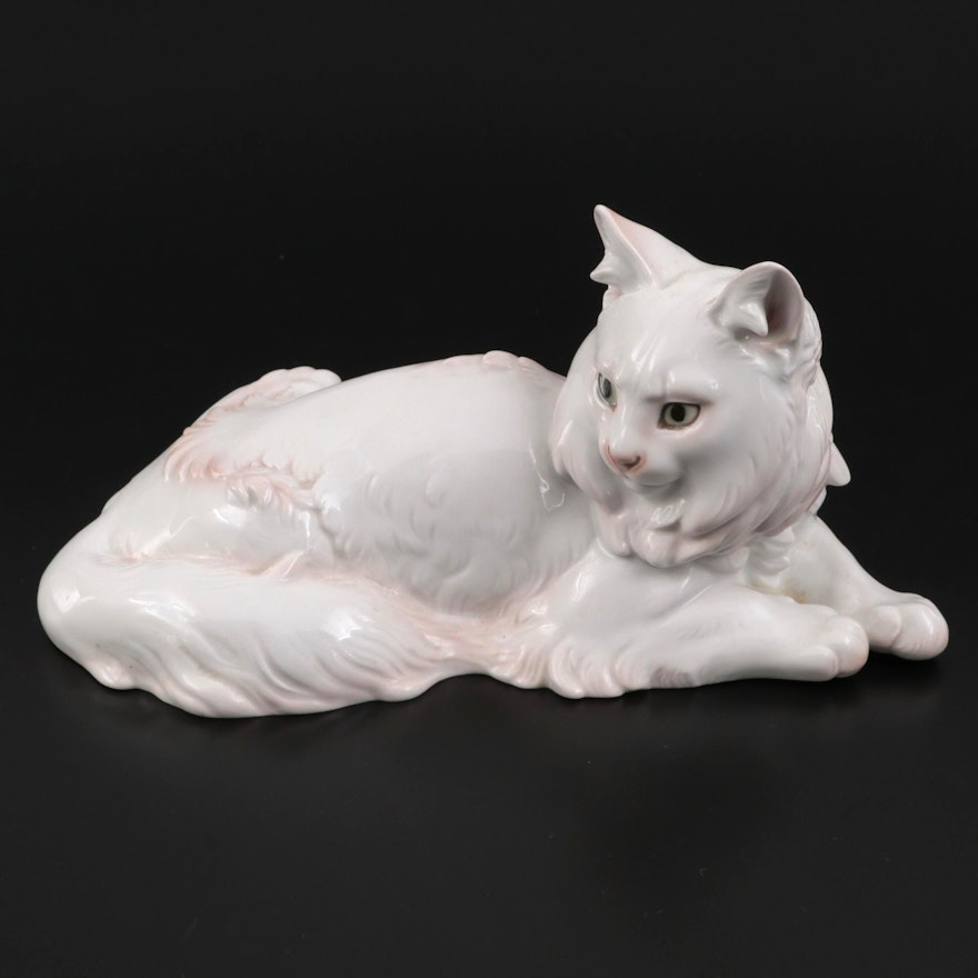 Theodor Kärner for Rosenthal Porcelain Persian Cat Figure