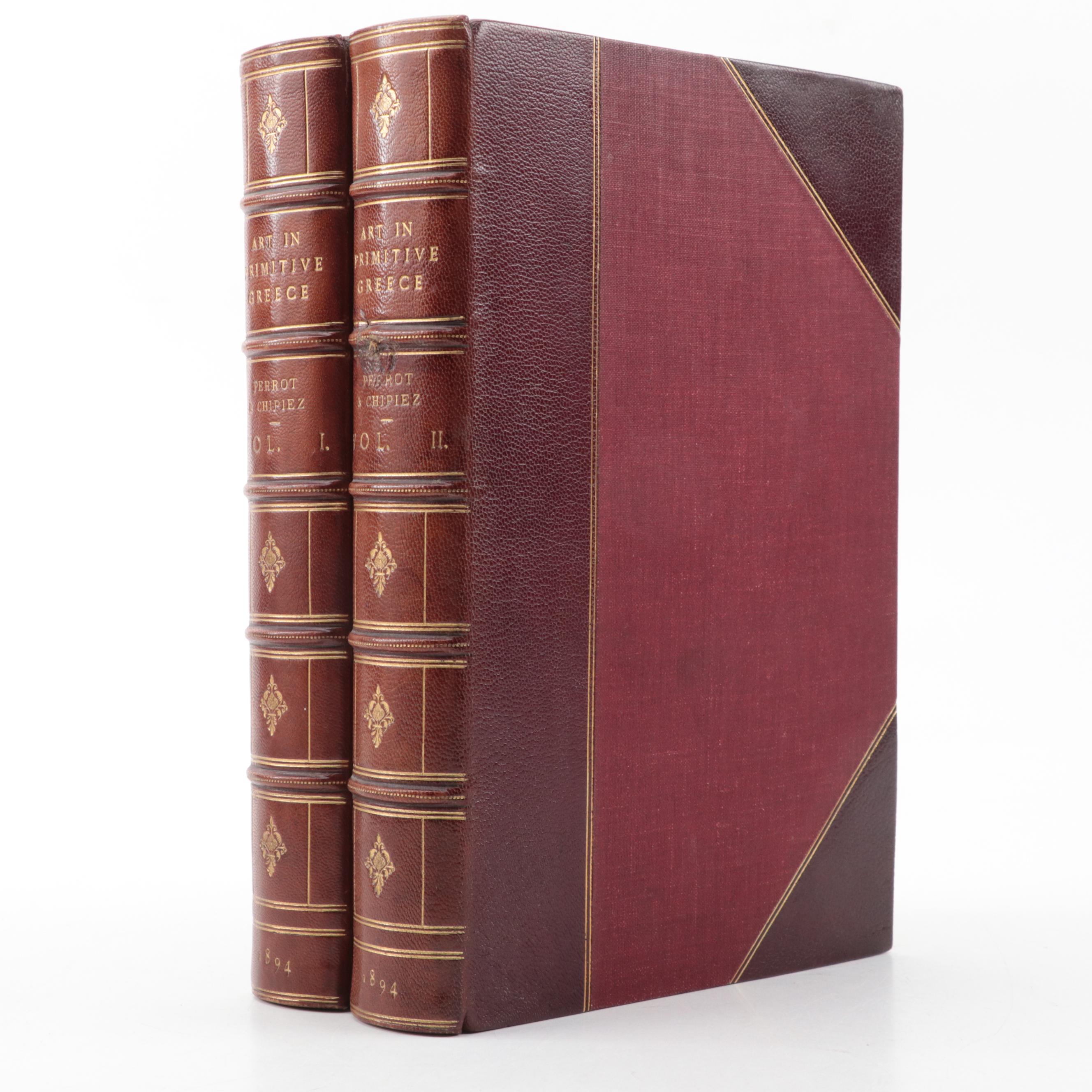 Illustrated "Art in Ancient Egypt" and More Volumes by G. Perrot and C. Chipiez