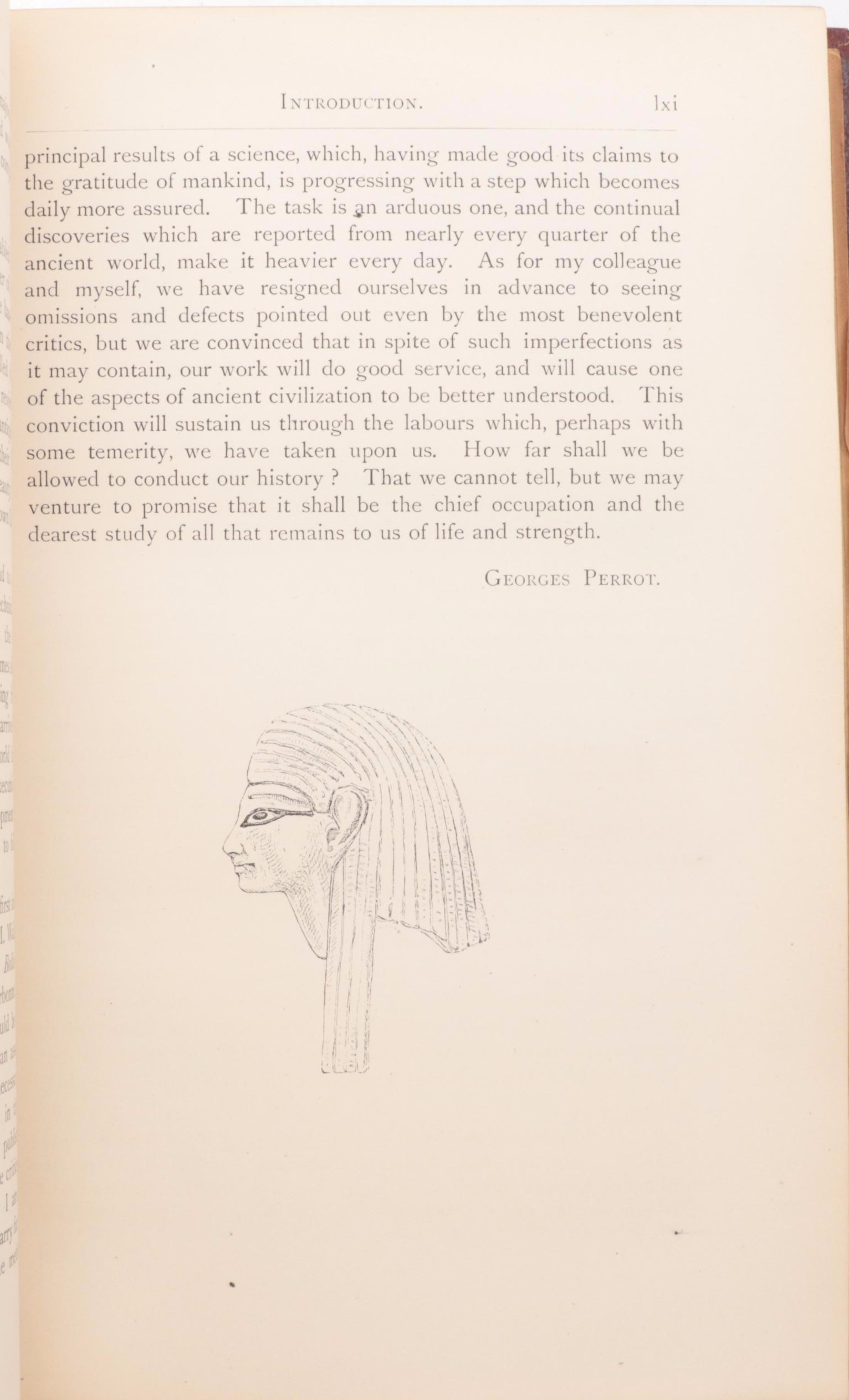 Illustrated "Art in Ancient Egypt" and More Volumes by G. Perrot and C. Chipiez
