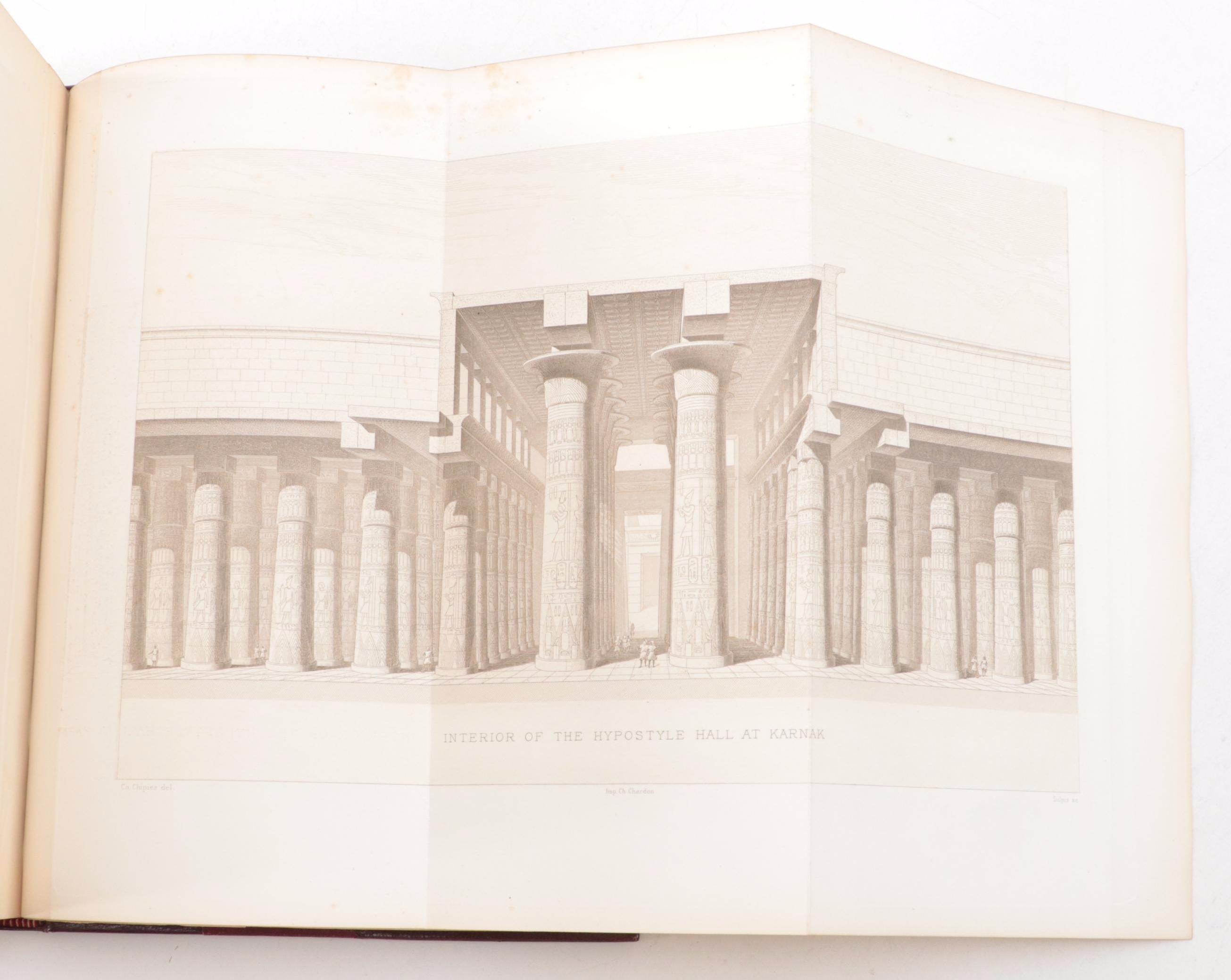 Illustrated "Art in Ancient Egypt" and More Volumes by G. Perrot and C. Chipiez