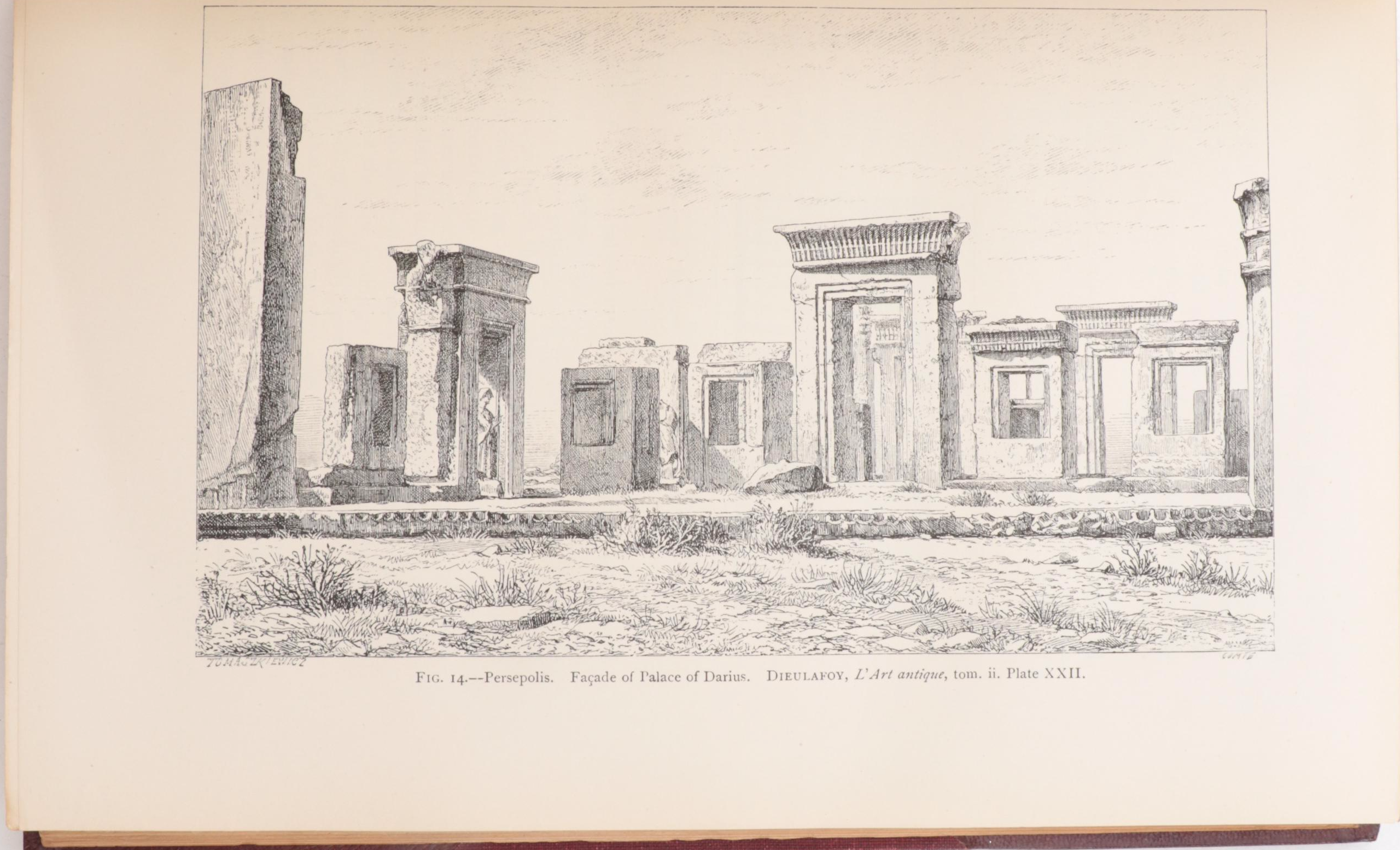 Illustrated "Art in Ancient Egypt" and More Volumes by G. Perrot and C. Chipiez