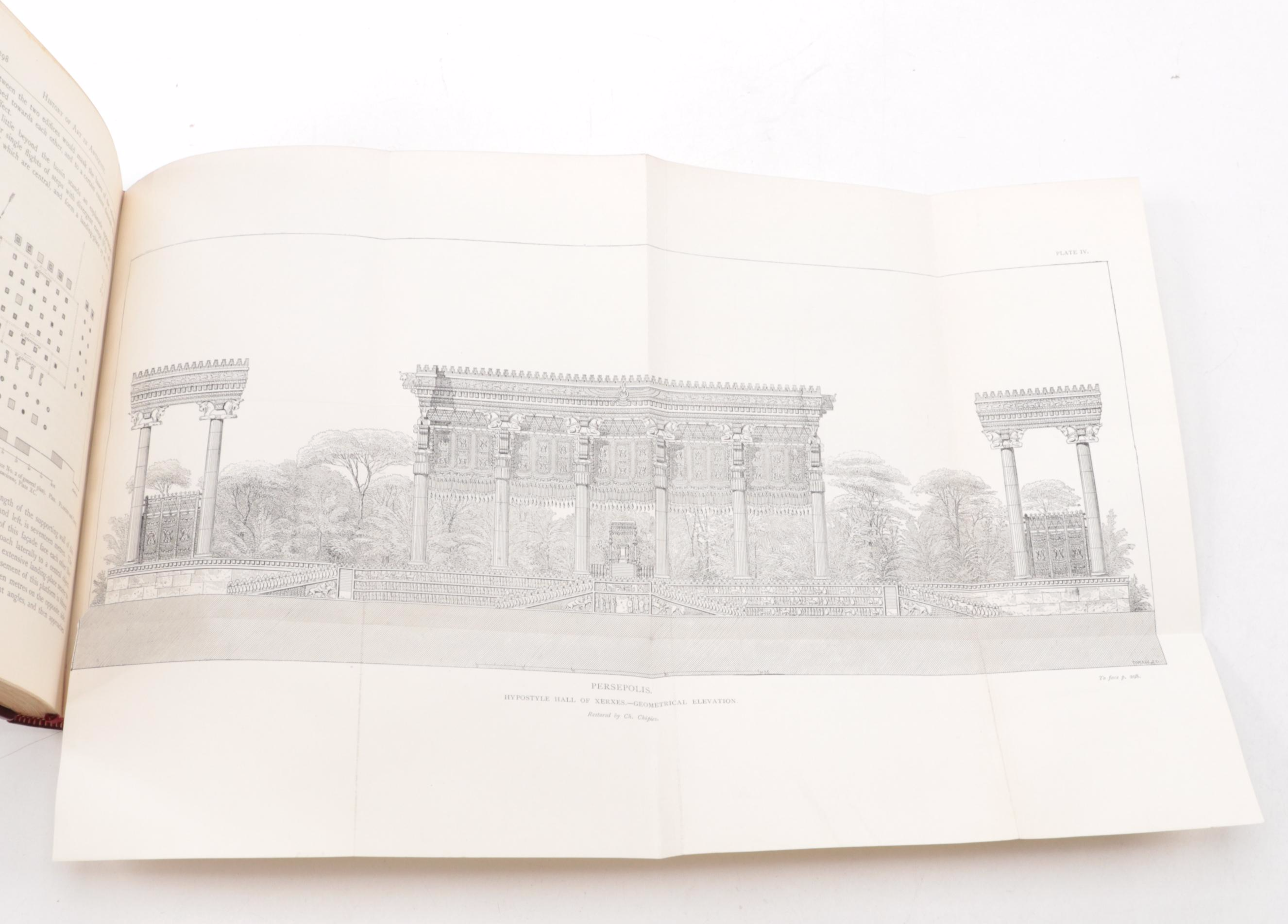 Illustrated "Art in Ancient Egypt" and More Volumes by G. Perrot and C. Chipiez