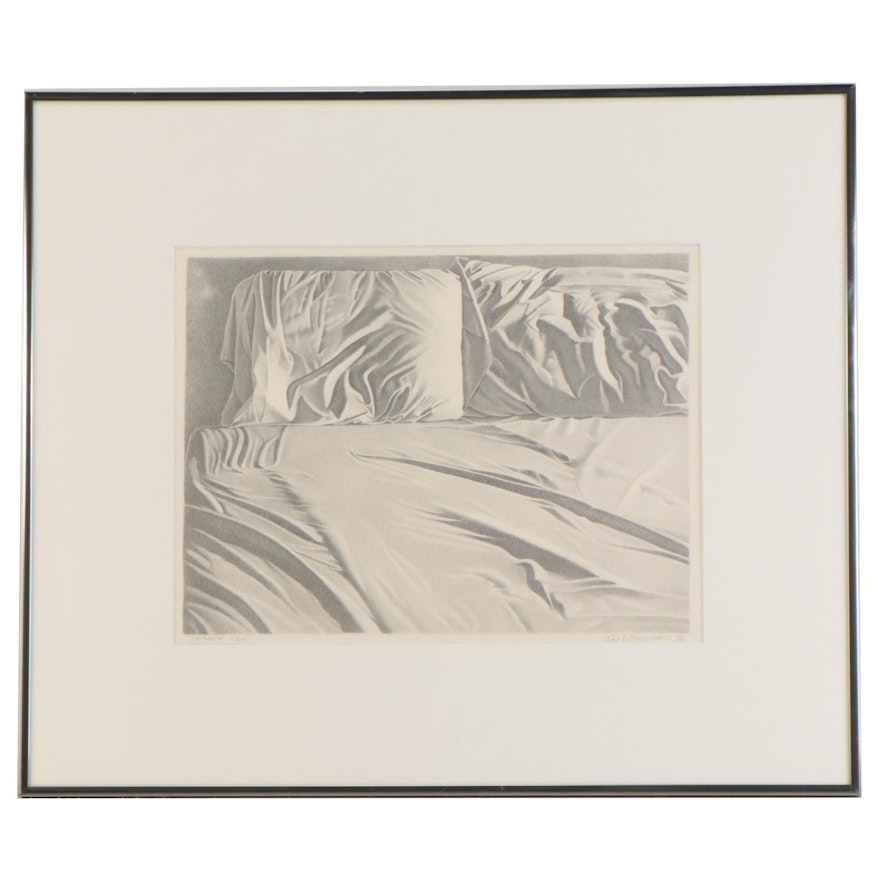 Tom Woodward Graphite Drawing "Summer Duo," 1986