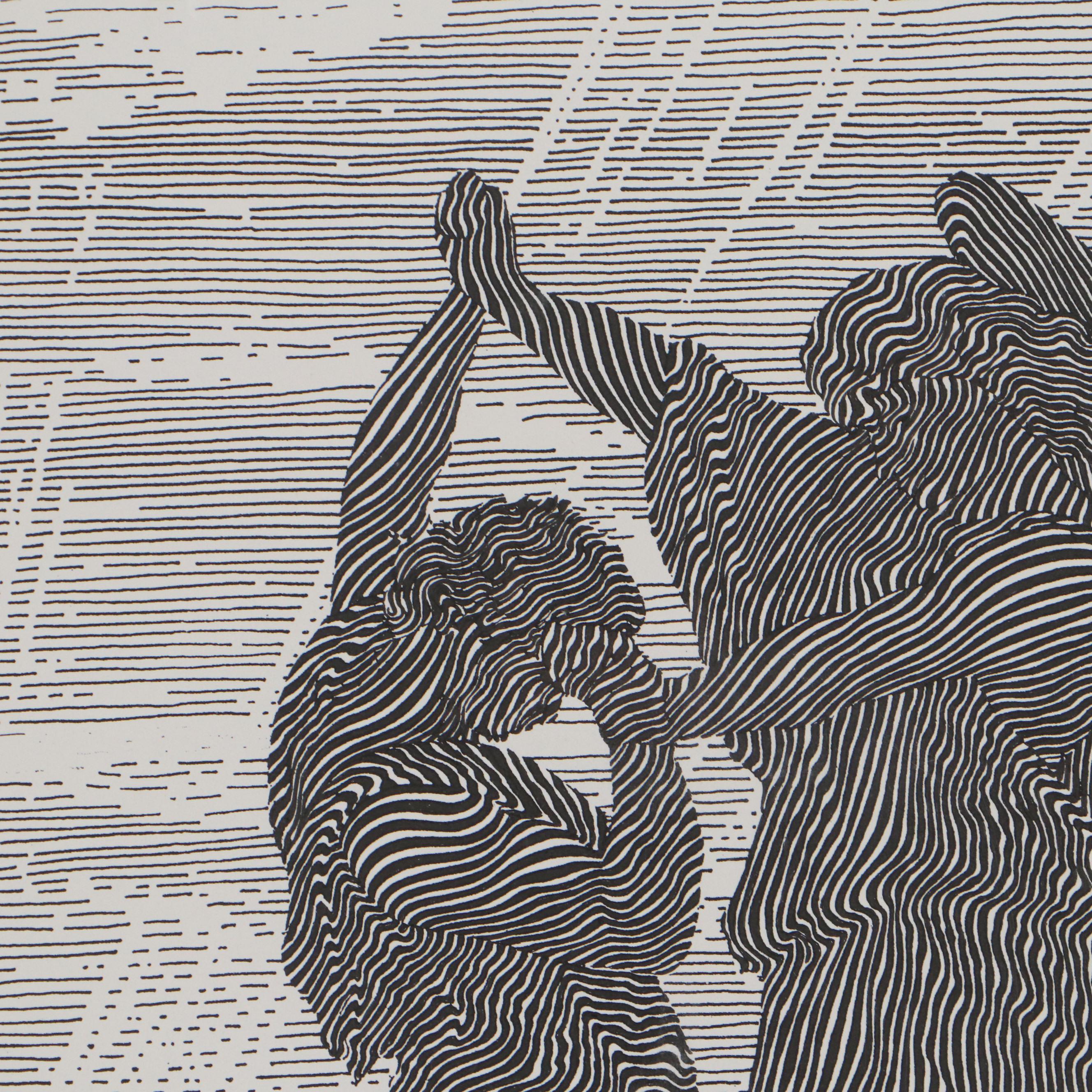 Guillaume Azoulay Digital Print "Wrestling the Angel"