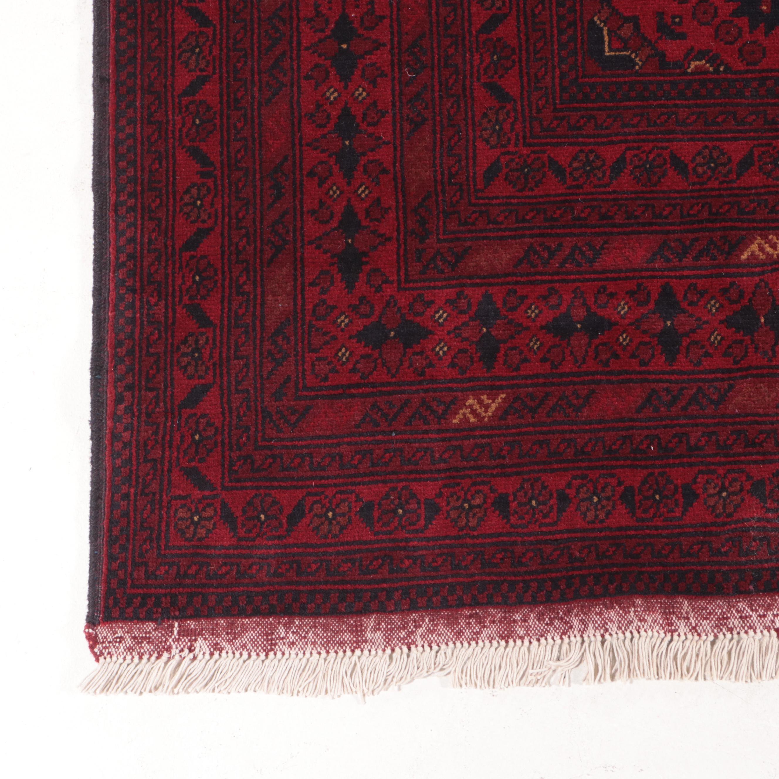 10' x 13'2 Hand-Knotted Afghan Baluch Room Sized Rug