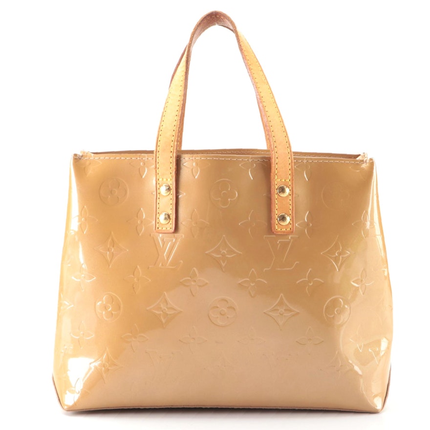 Louis Vuitton Reade PM Tote in Noisette Monogram Vernis and Vachetta Leather