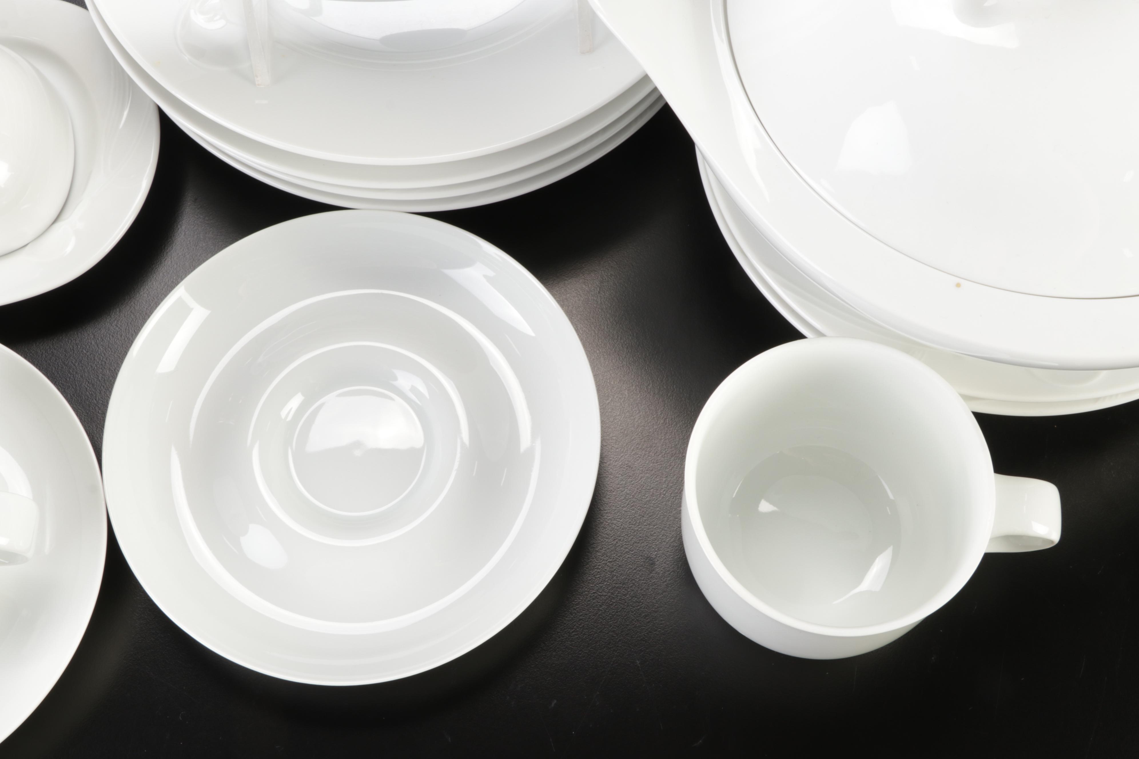 Hutschenreuther "Tavola" and Mikasa "Classic Flair" White Dinnerware