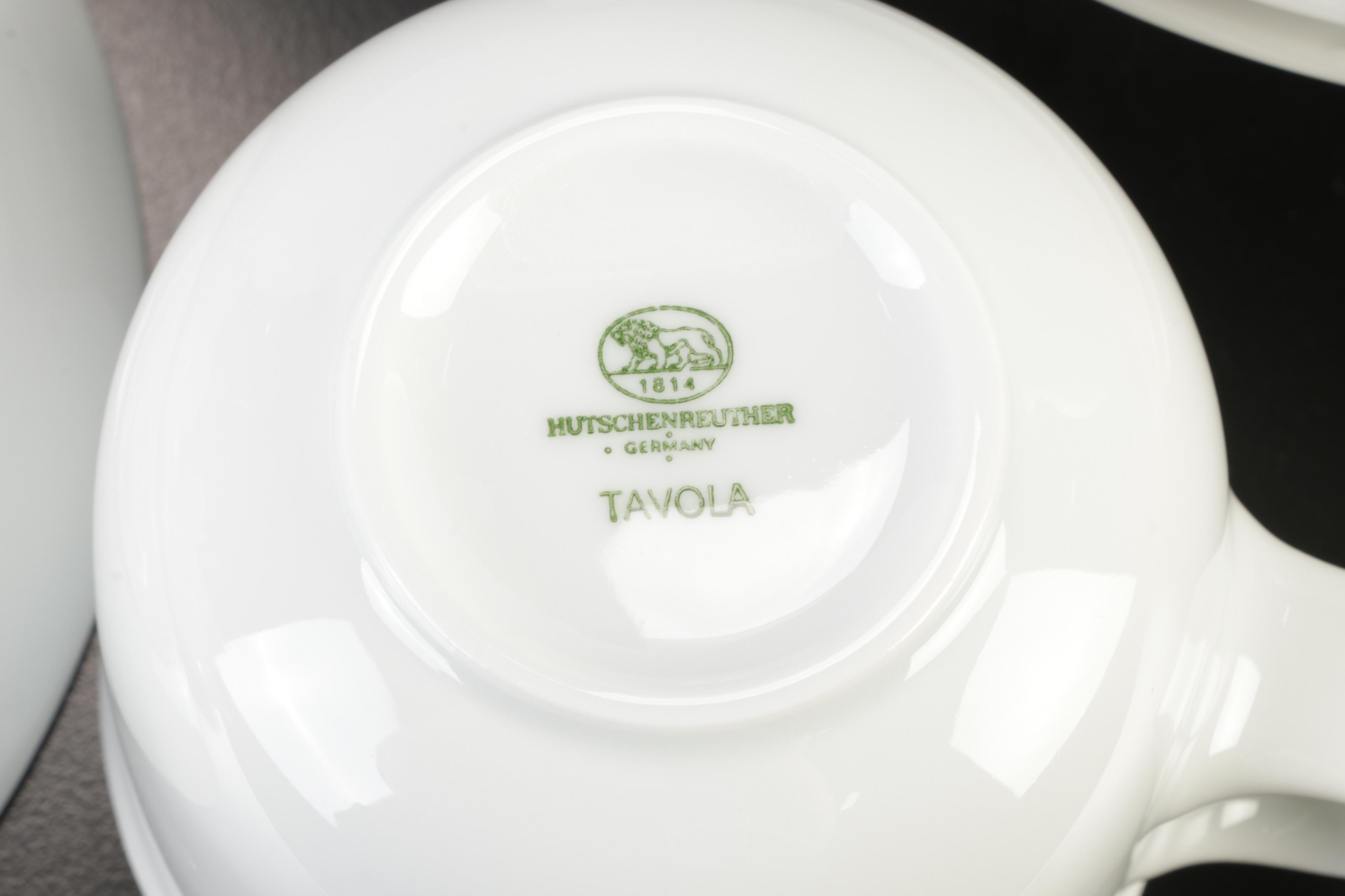 Hutschenreuther "Tavola" and Mikasa "Classic Flair" White Dinnerware