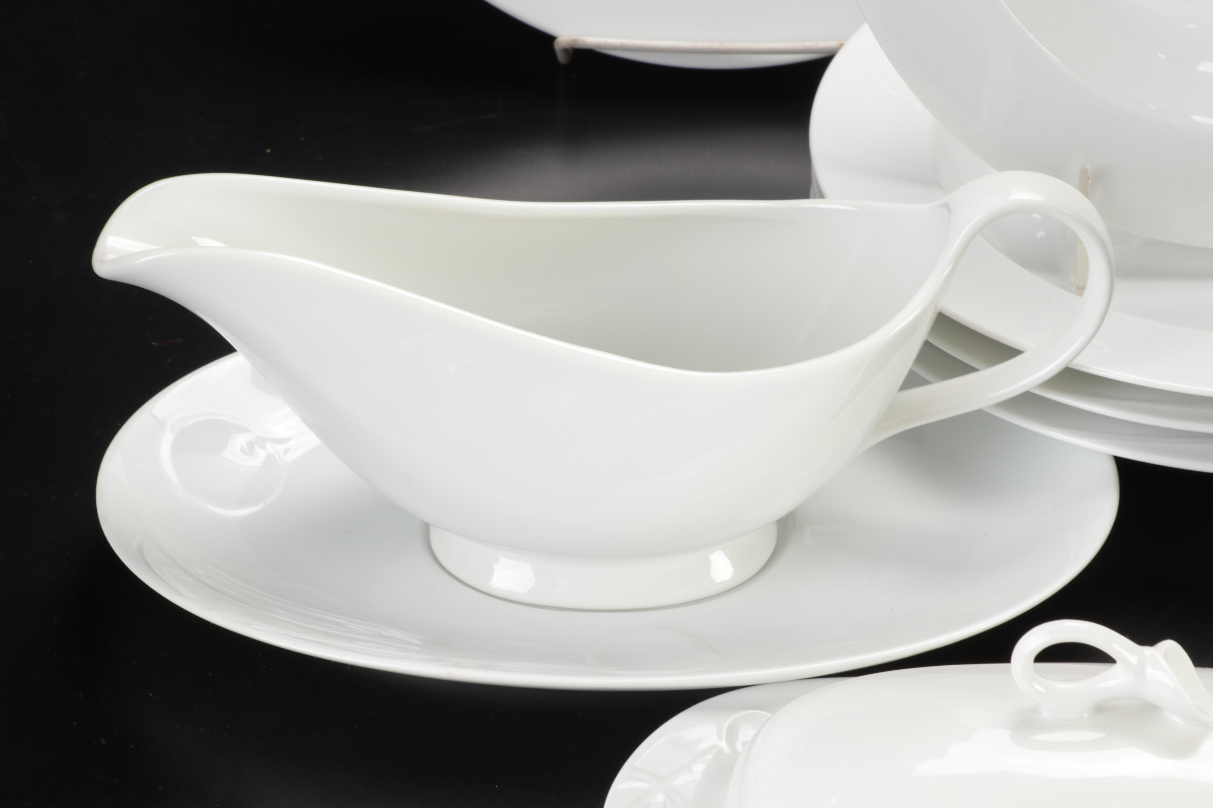 Hutschenreuther "Tavola" and Mikasa "Classic Flair" White Dinnerware