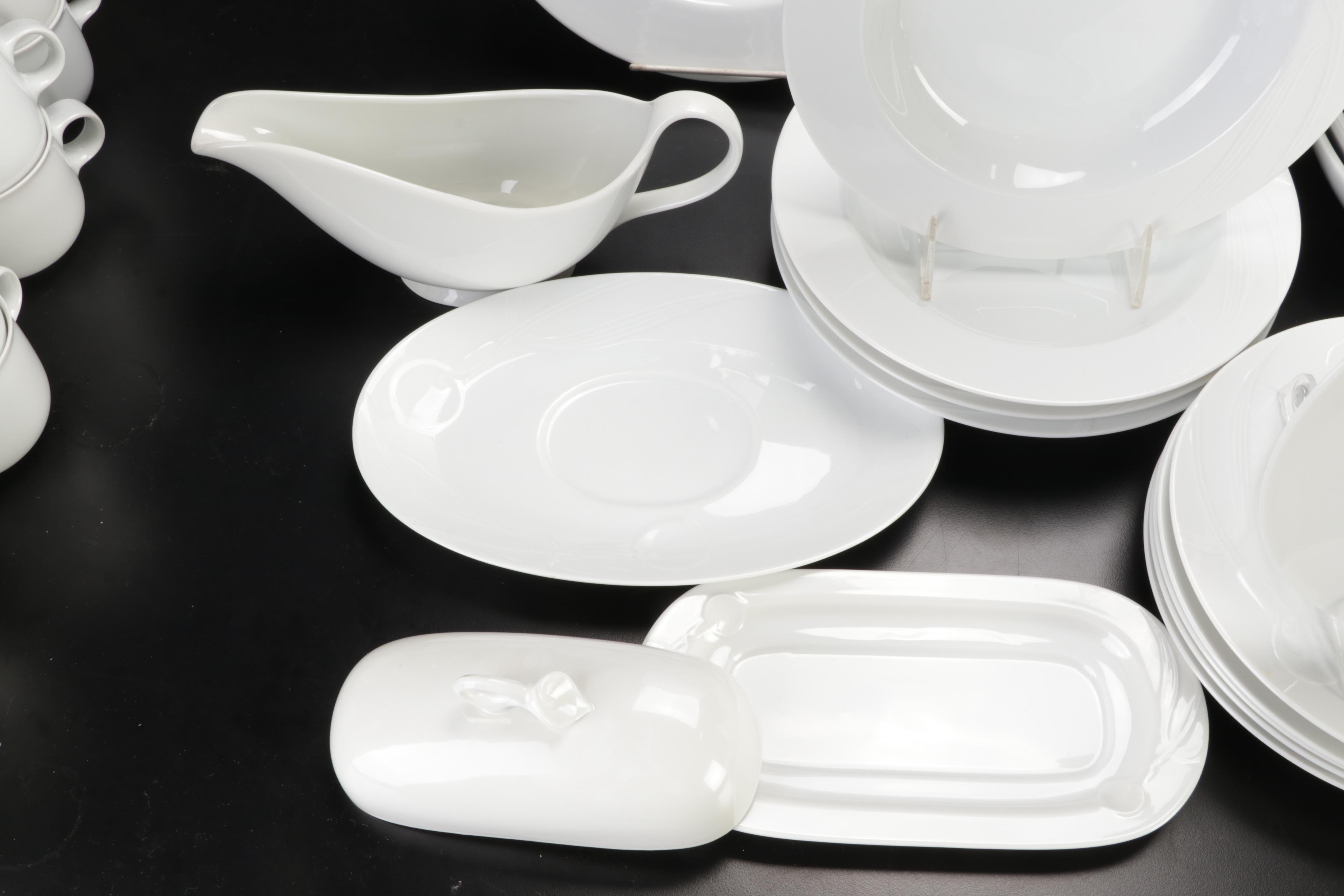 Hutschenreuther "Tavola" and Mikasa "Classic Flair" White Dinnerware