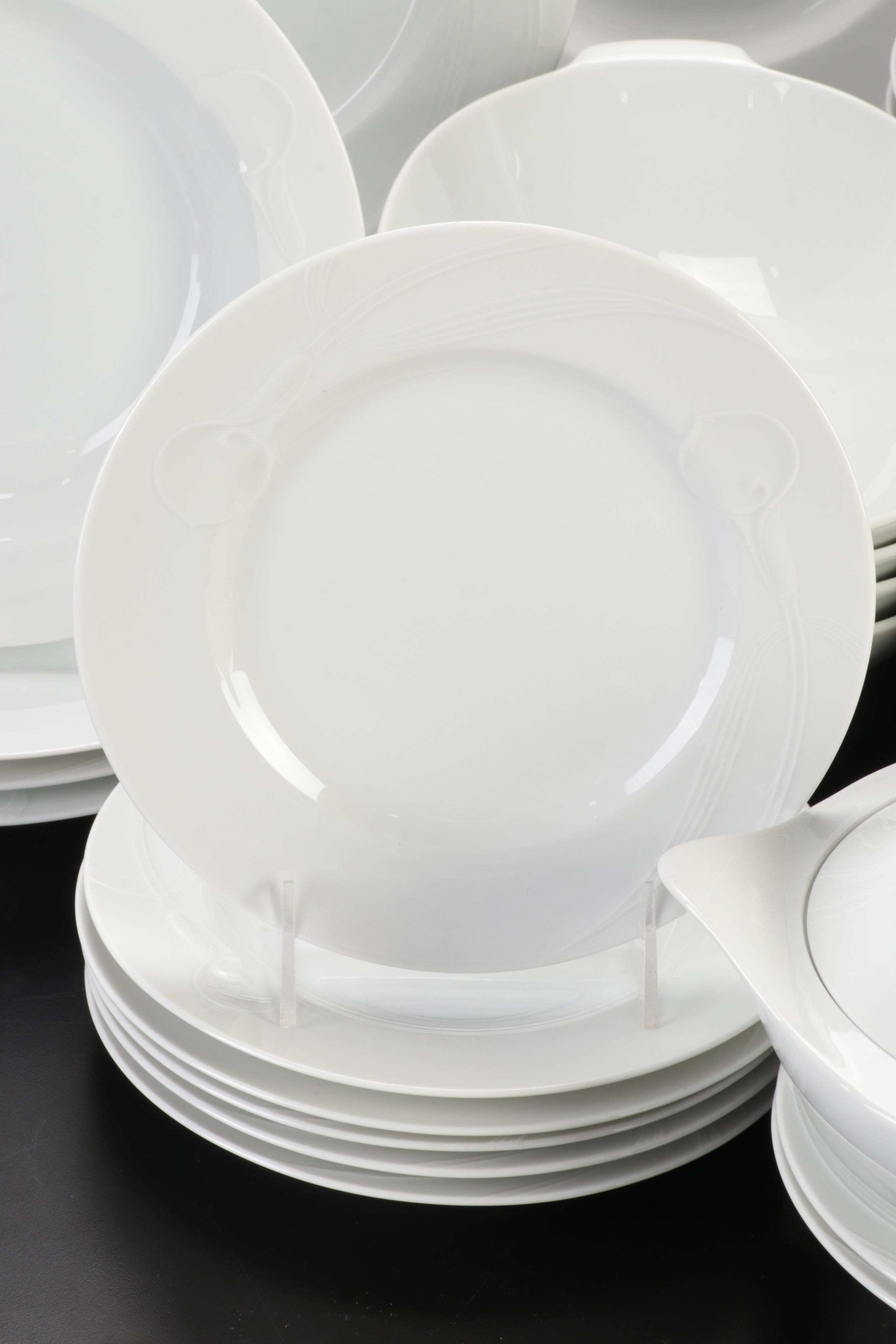 Hutschenreuther "Tavola" and Mikasa "Classic Flair" White Dinnerware