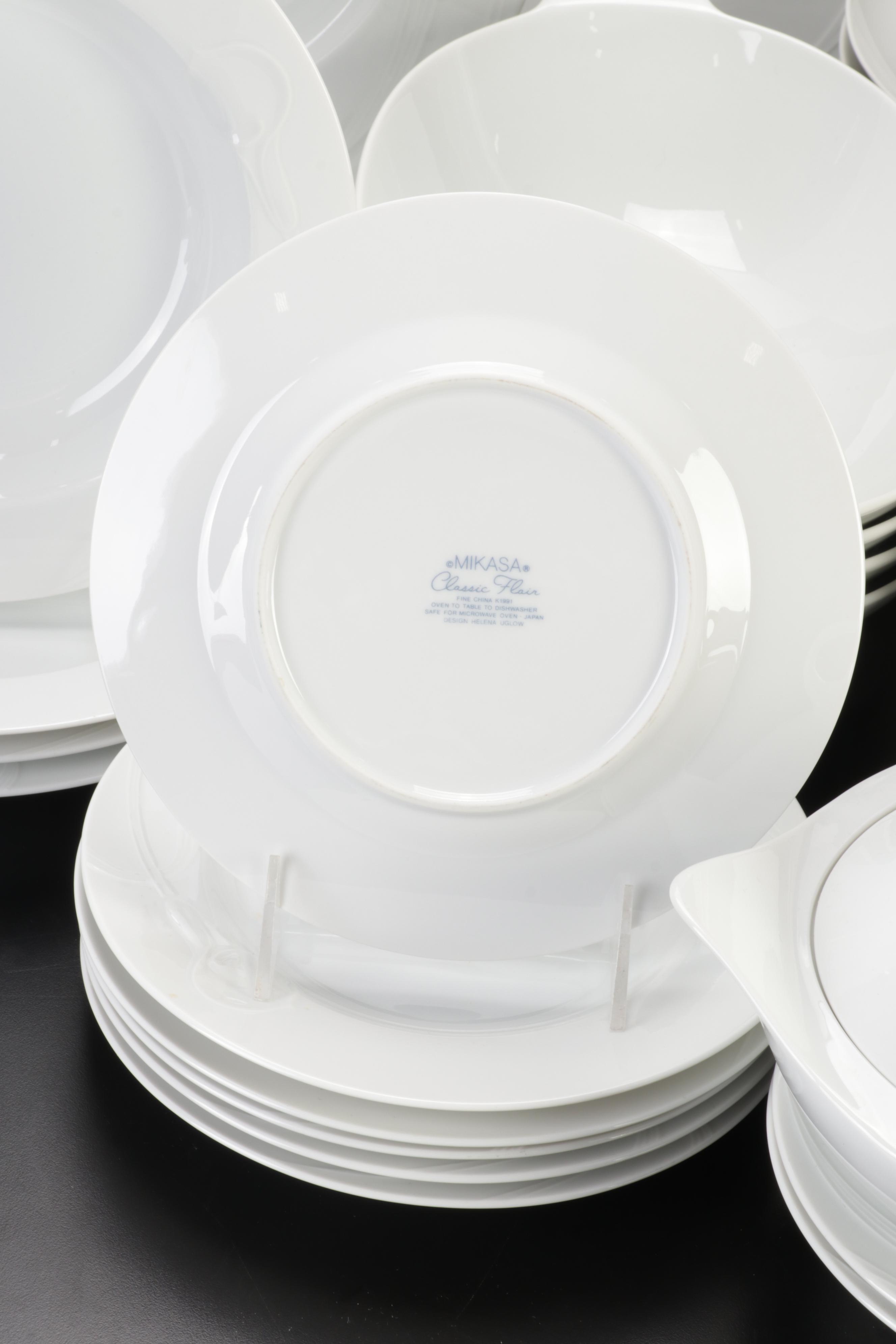 Hutschenreuther "Tavola" and Mikasa "Classic Flair" White Dinnerware