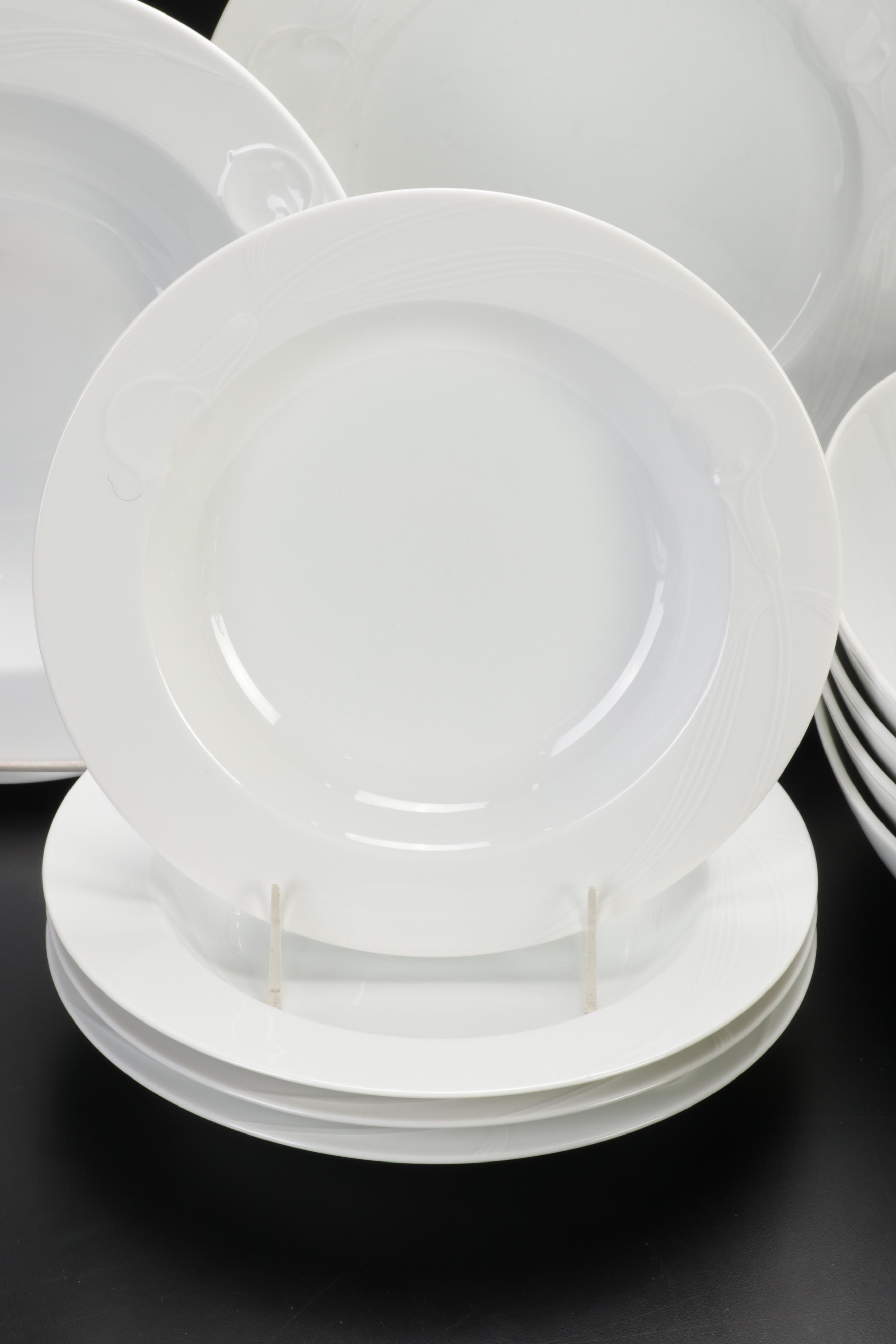Hutschenreuther "Tavola" and Mikasa "Classic Flair" White Dinnerware