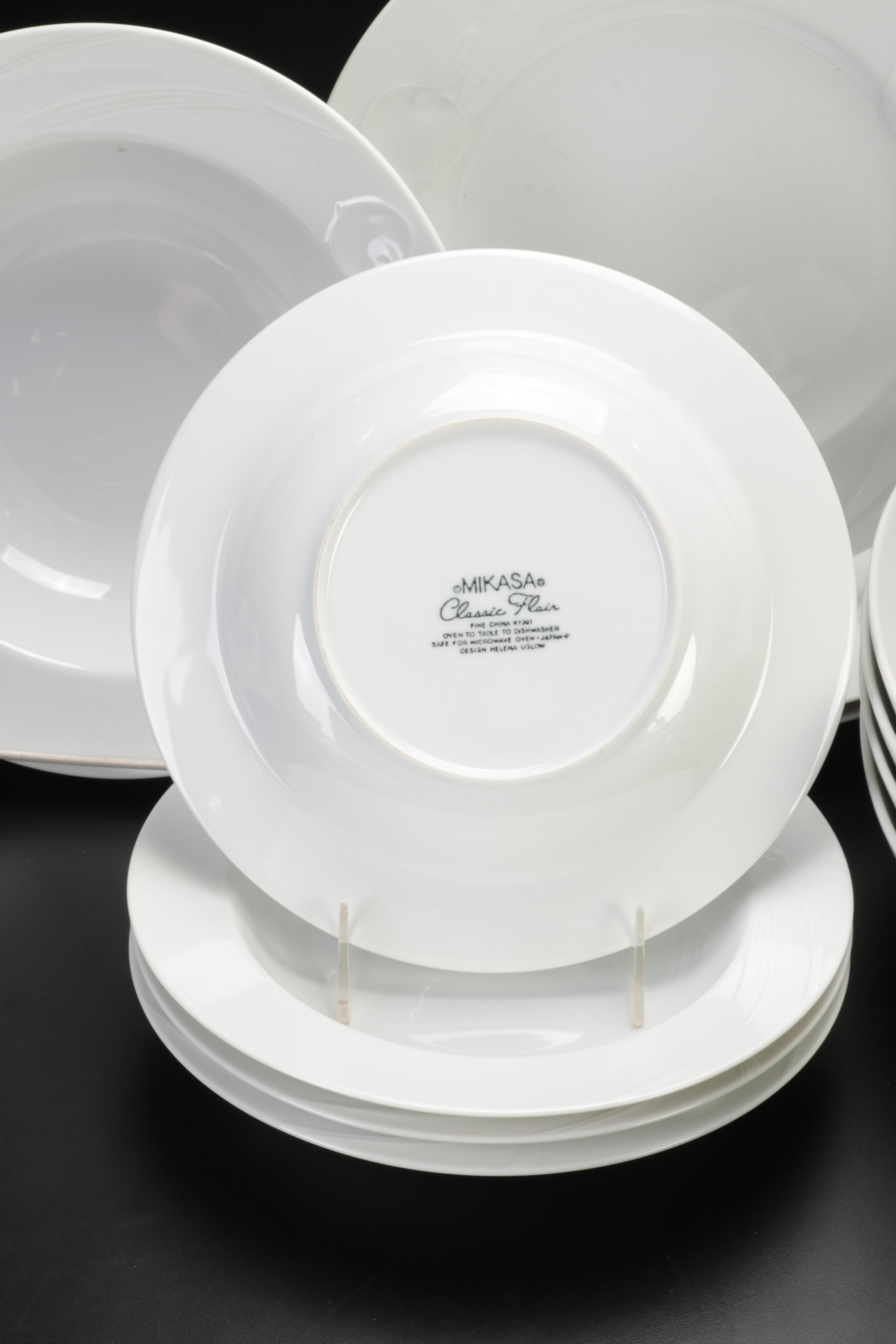 Hutschenreuther "Tavola" and Mikasa "Classic Flair" White Dinnerware