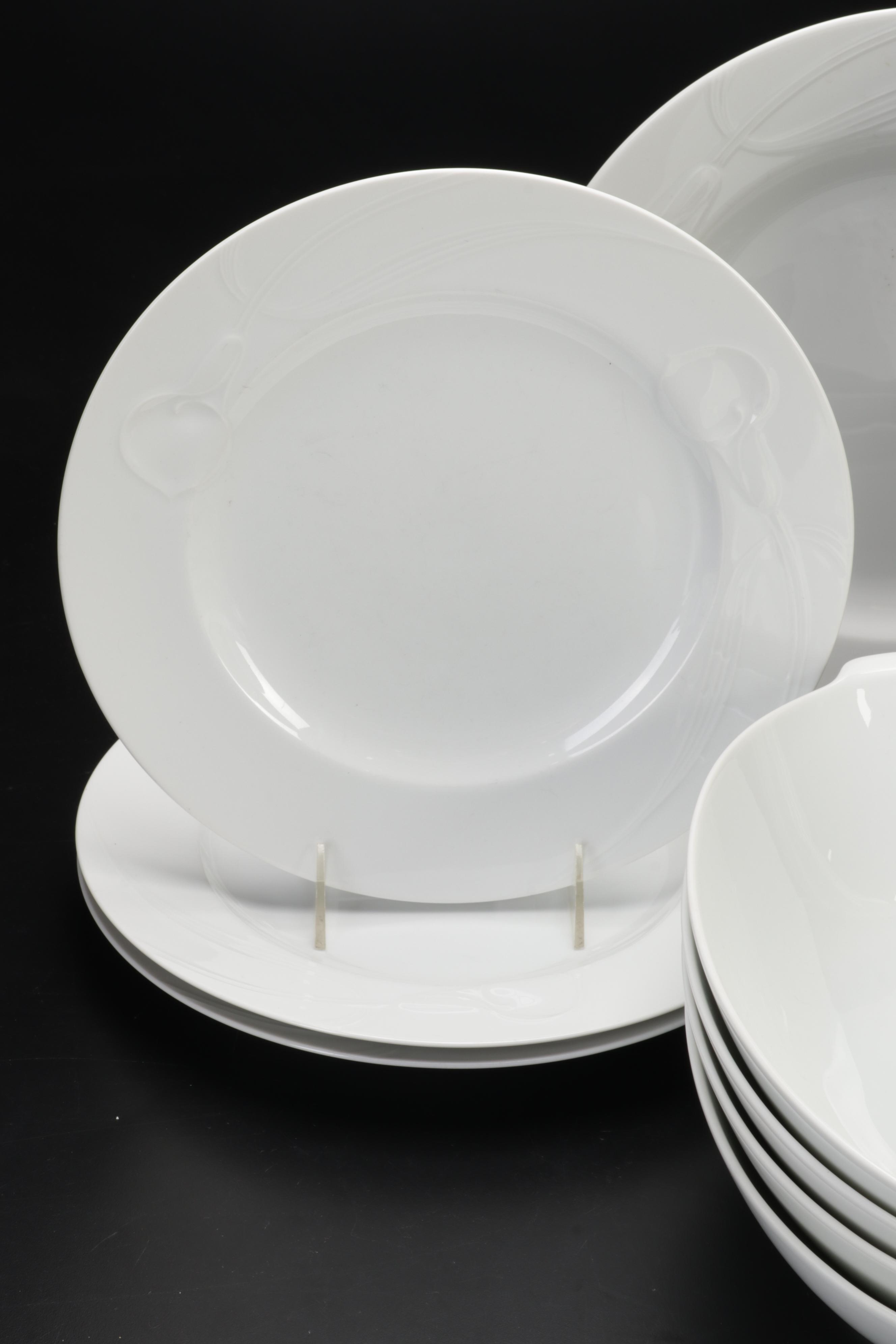 Hutschenreuther "Tavola" and Mikasa "Classic Flair" White Dinnerware