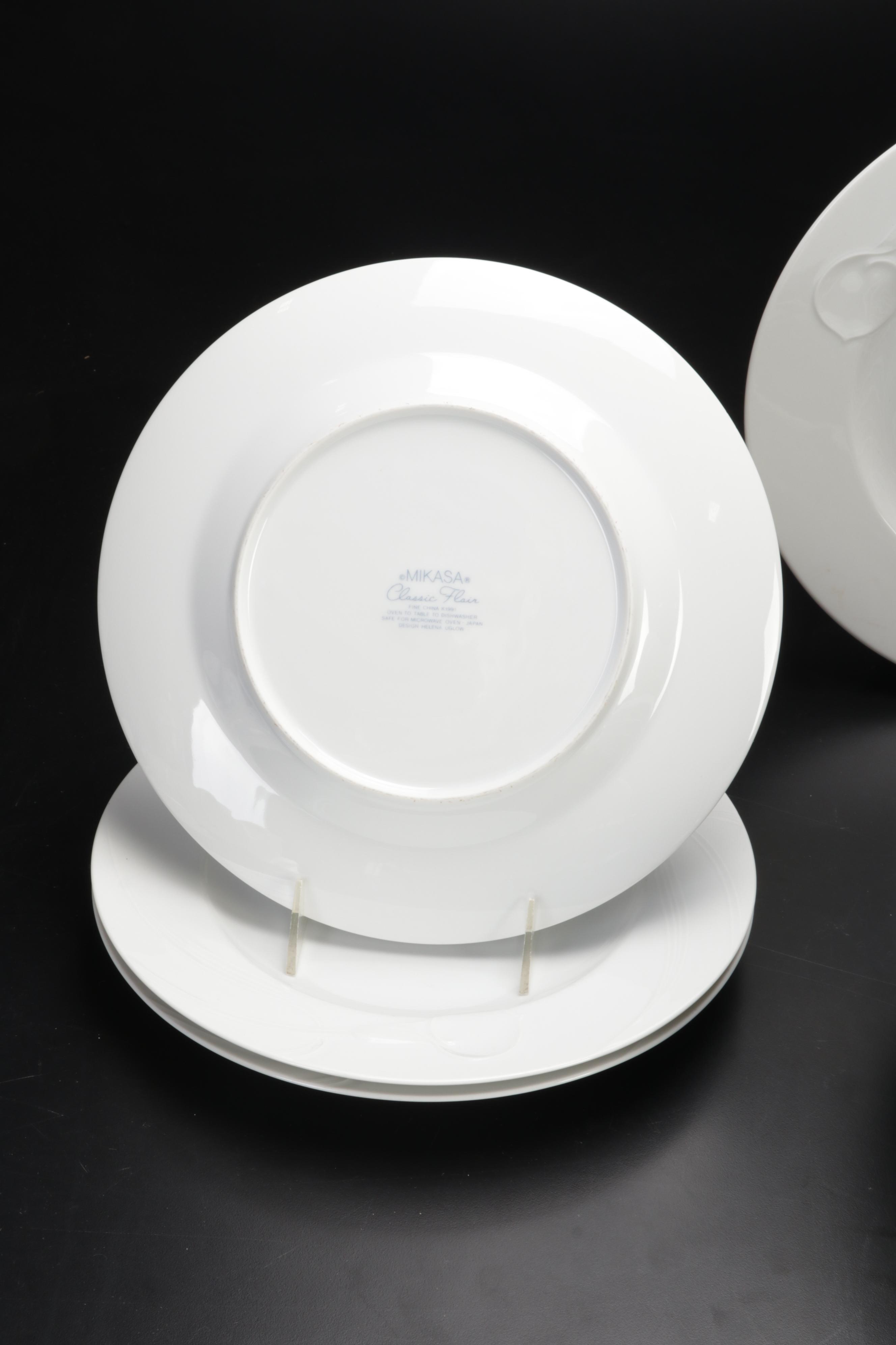 Hutschenreuther "Tavola" and Mikasa "Classic Flair" White Dinnerware