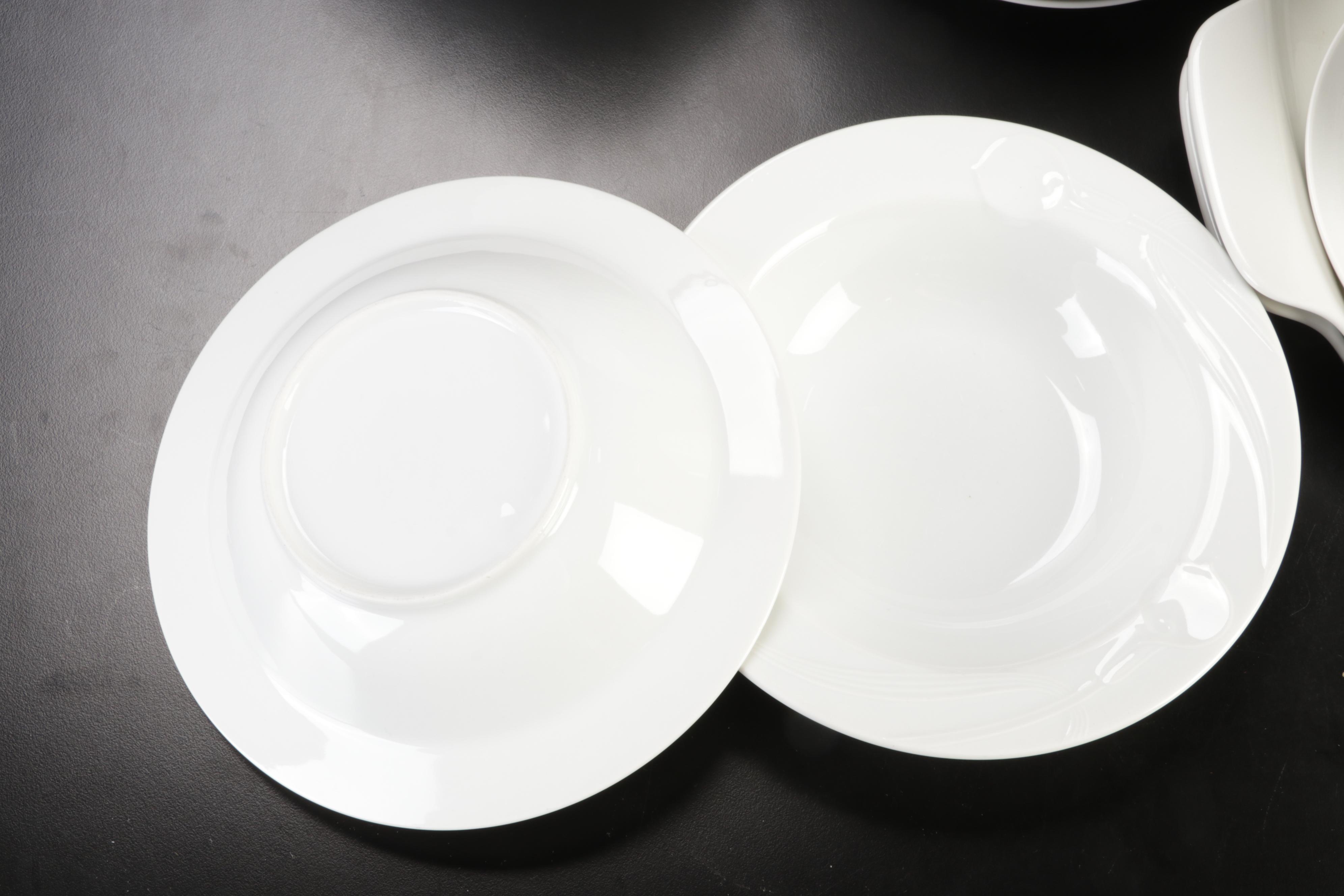 Hutschenreuther "Tavola" and Mikasa "Classic Flair" White Dinnerware