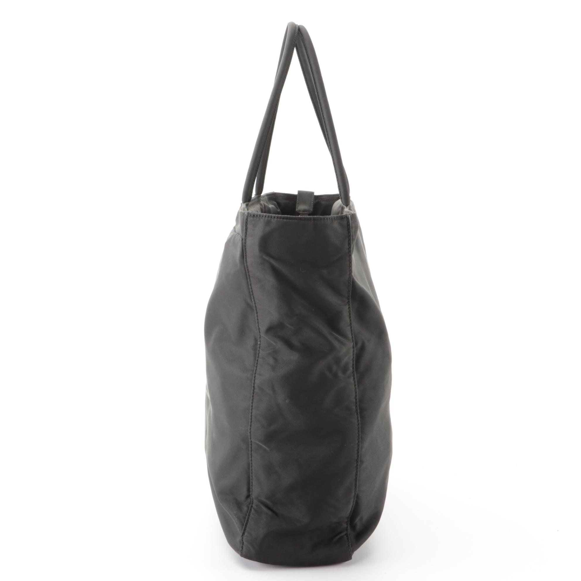 Prada Black Tessuto Nylon Tote Bag