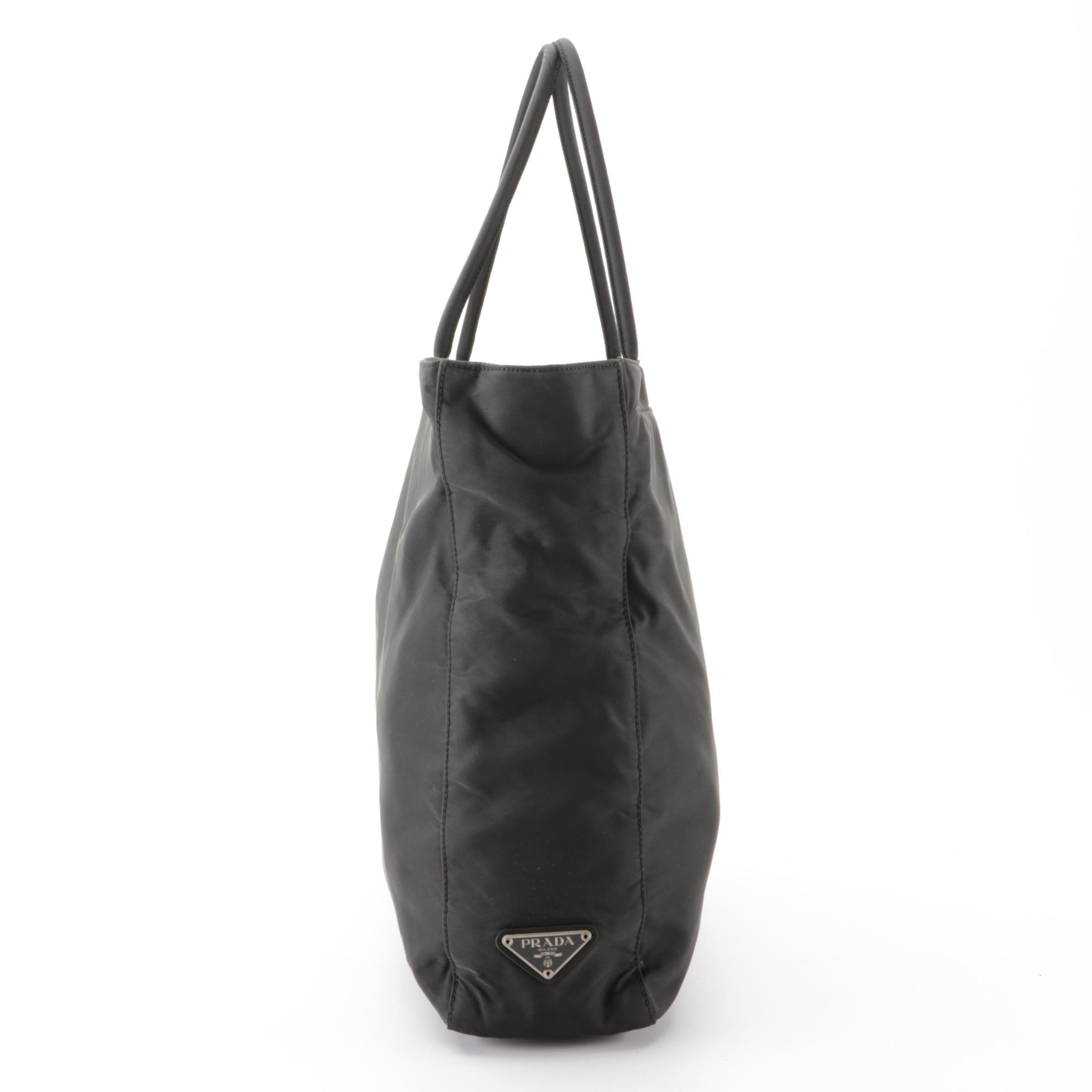 Prada Black Tessuto Nylon Tote Bag