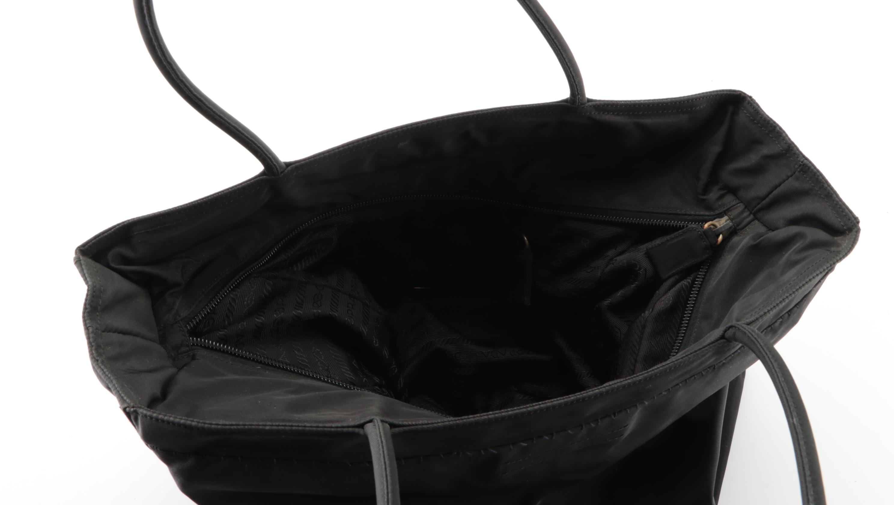 Prada Black Tessuto Nylon Tote Bag