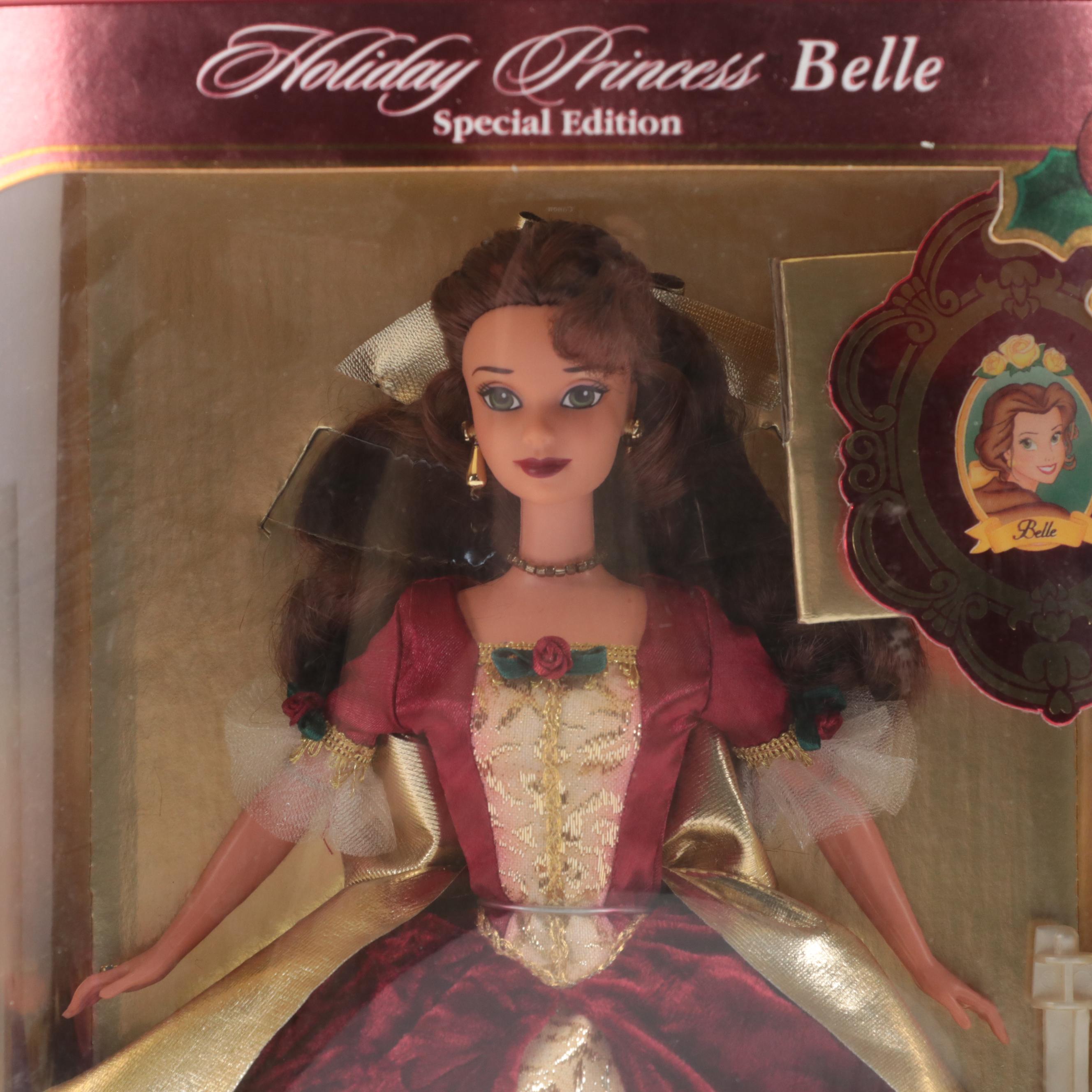 Mattel "Holiday Princess Belle" and Other "Beauty and The Beast" Dolls