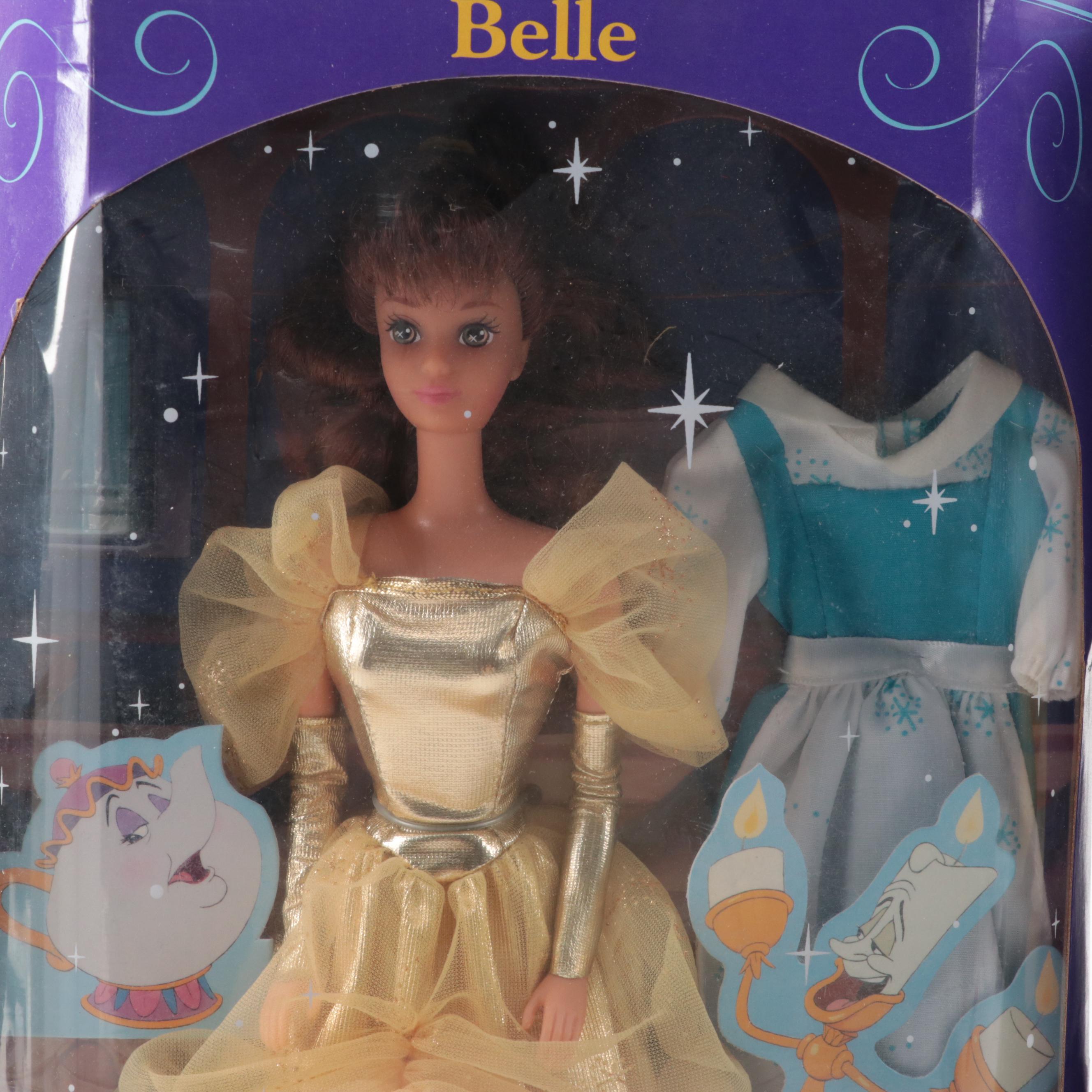 Mattel "Holiday Princess Belle" and Other "Beauty and The Beast" Dolls