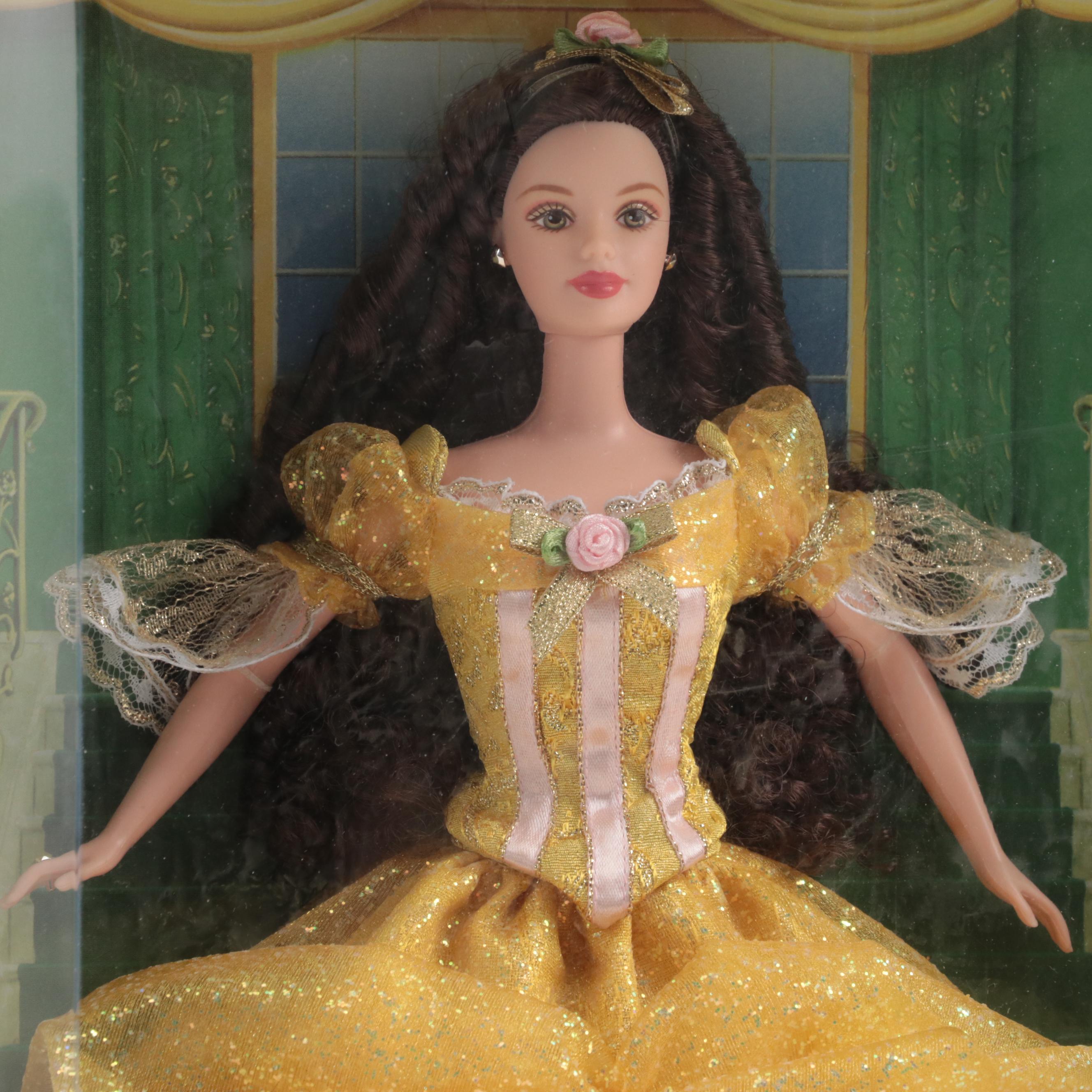 Mattel "Holiday Princess Belle" and Other "Beauty and The Beast" Dolls