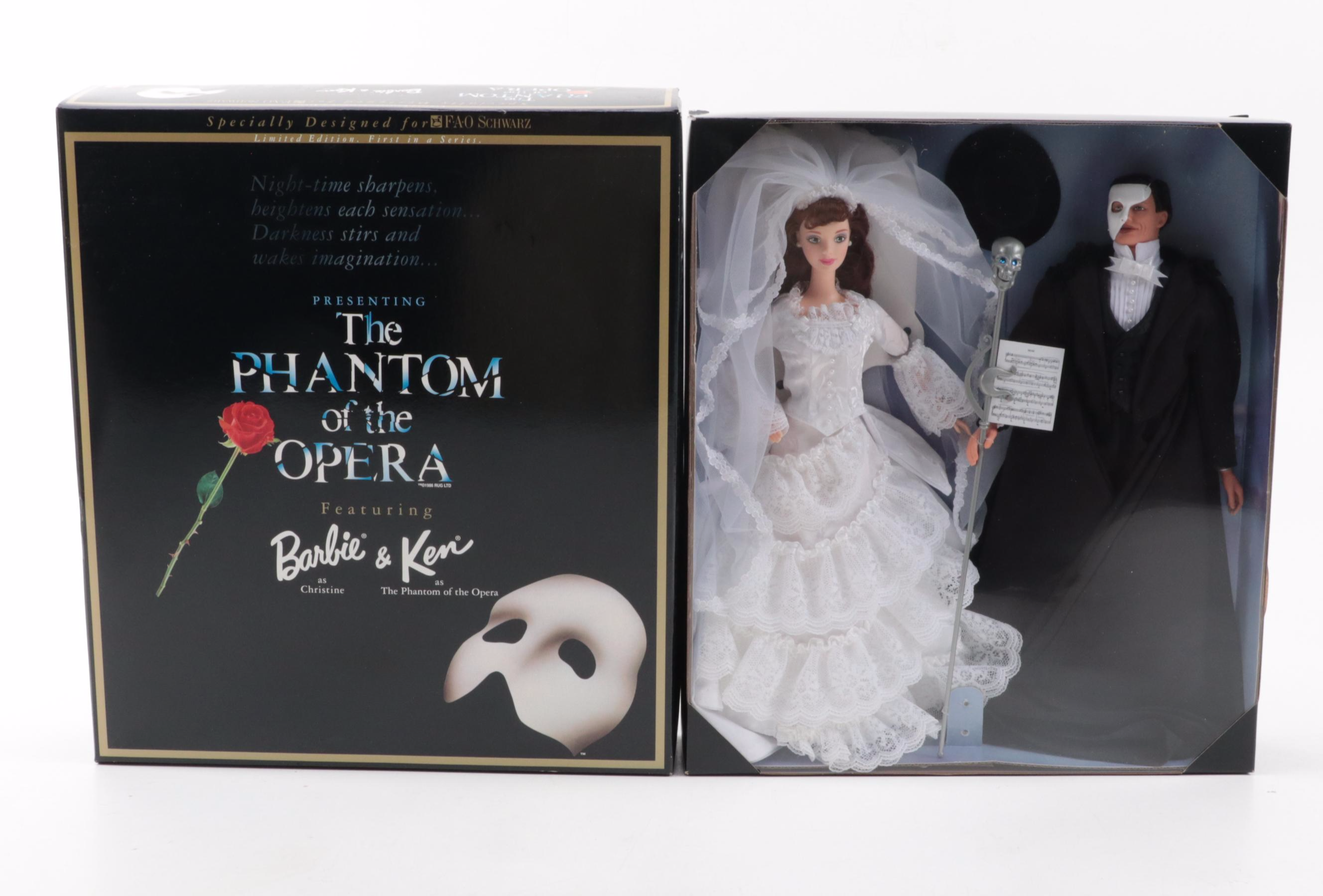 Mattel "The Phantom of the Opera" and Other Barbie and Ken Collectors Sets