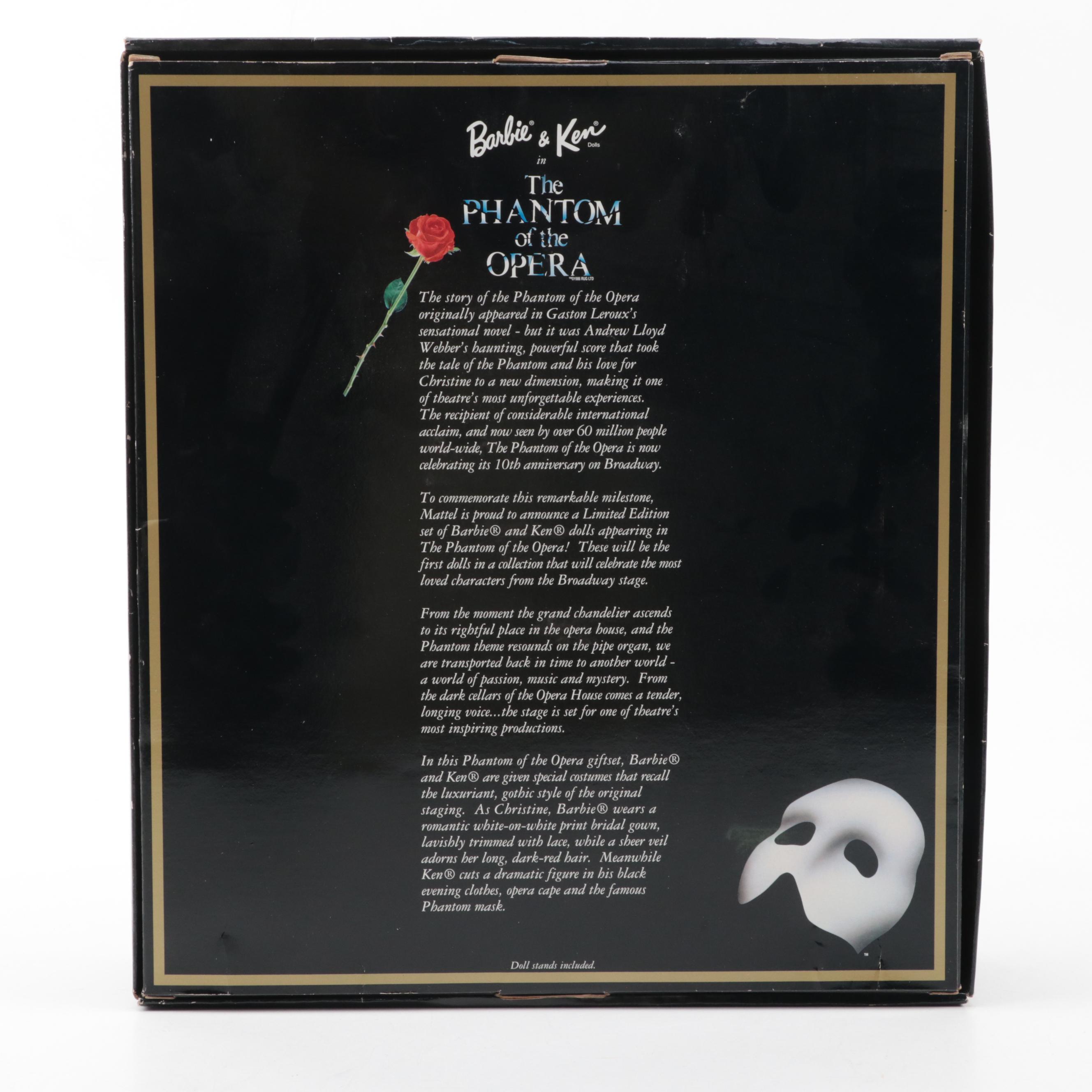 Mattel "The Phantom of the Opera" and Other Barbie and Ken Collectors Sets