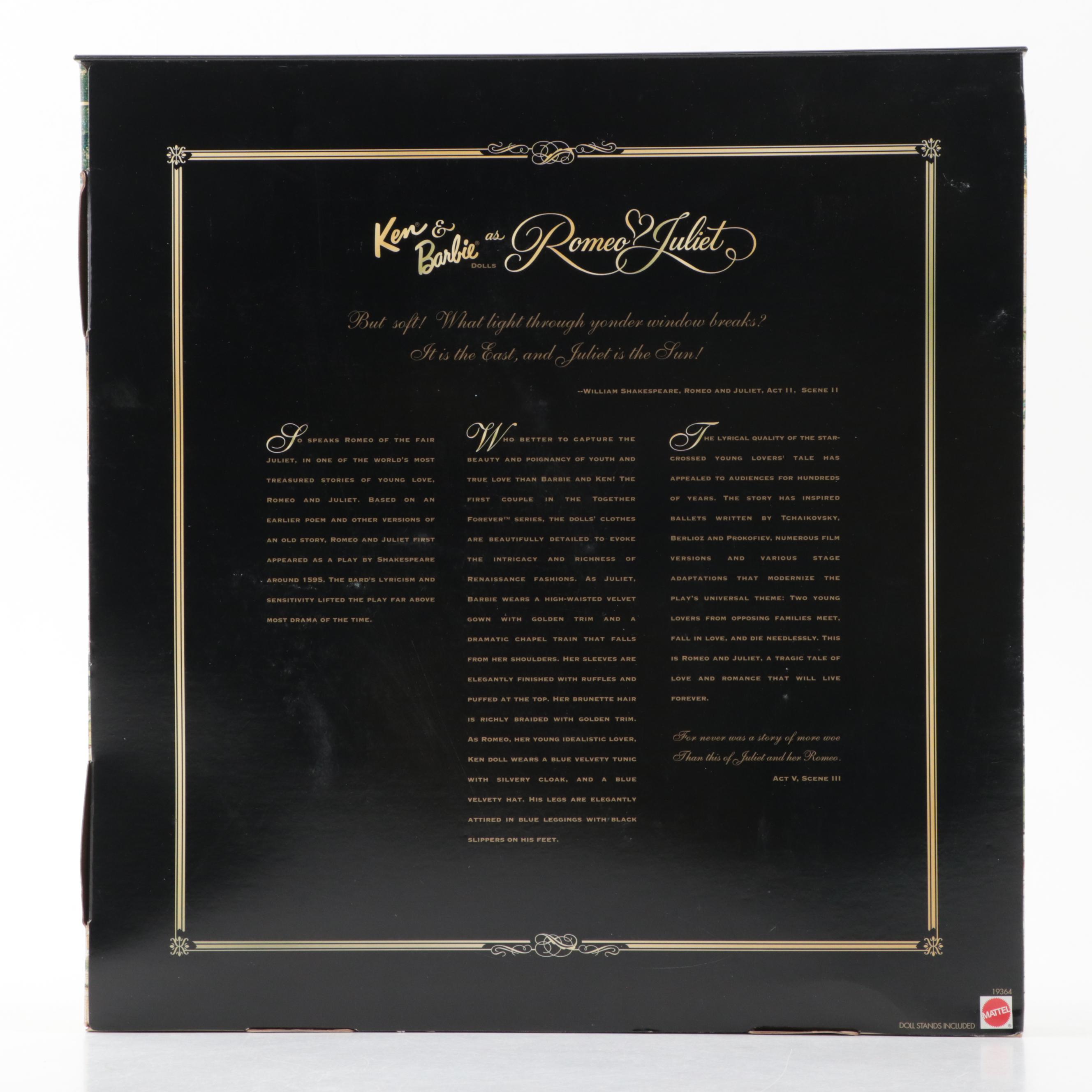 Mattel "The Phantom of the Opera" and Other Barbie and Ken Collectors Sets