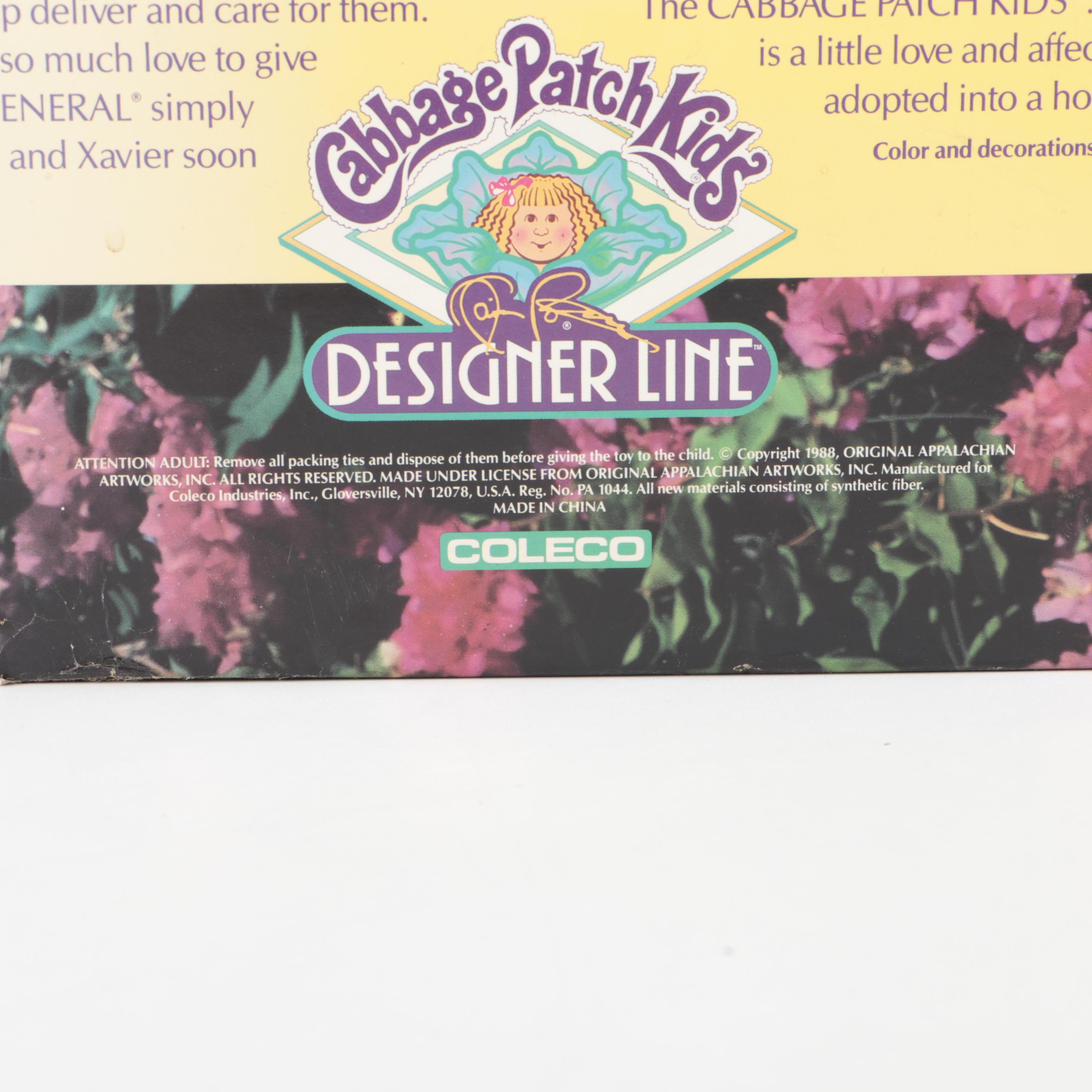 Cabbage Patch Kids and Cabbage Patch Kids Designer Line Dolls in Boxes