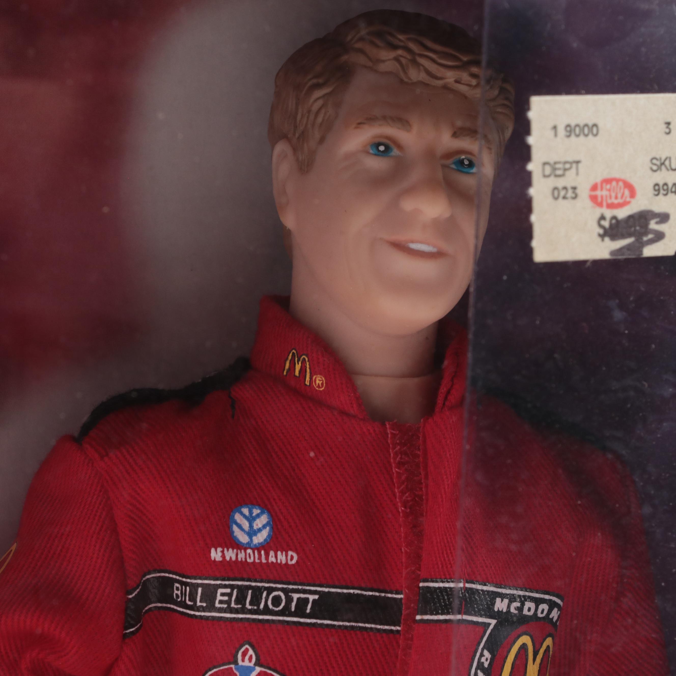 Mattel NASCAR and Harley-Davidson Motor Cycles  Dolls