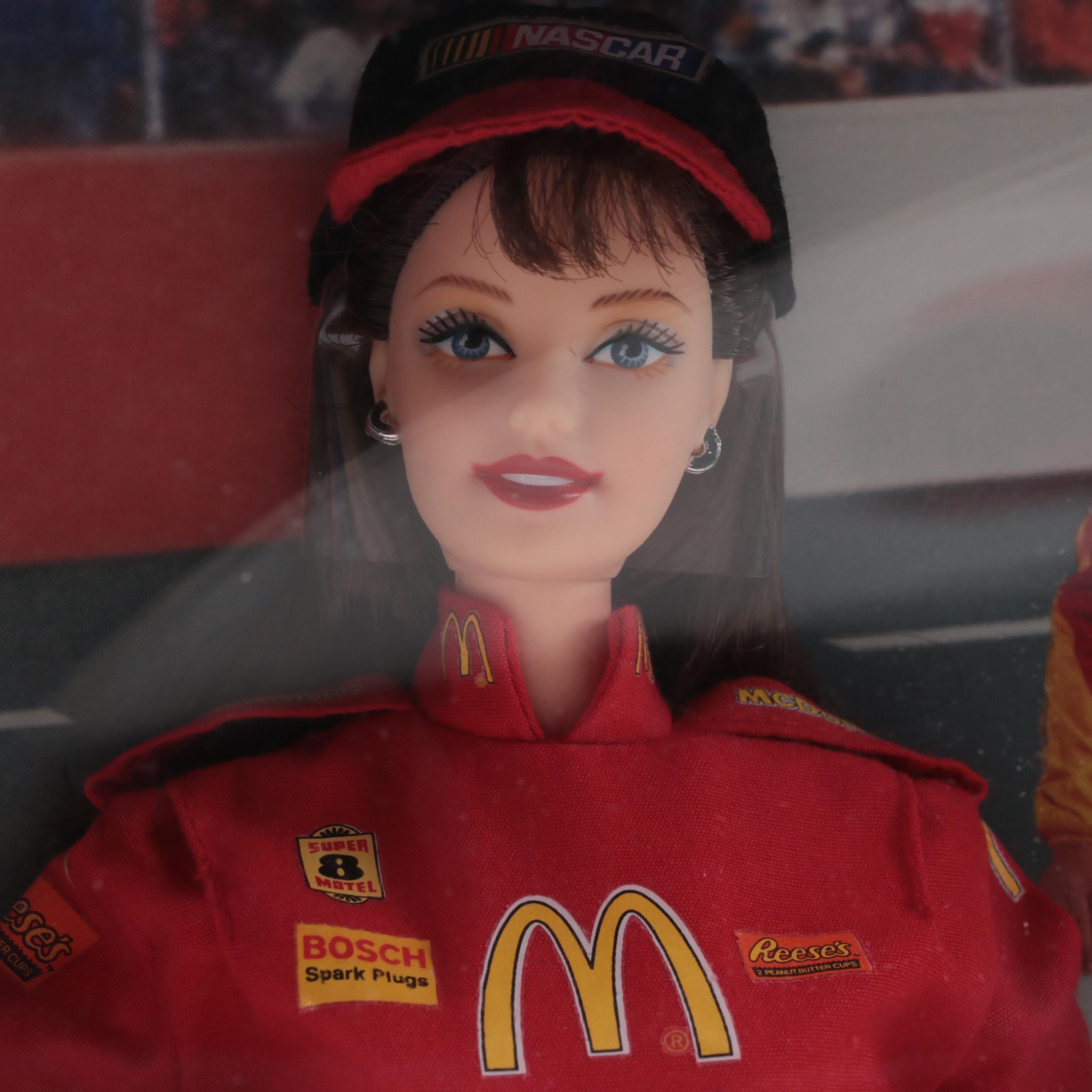 Mattel NASCAR and Harley-Davidson Motor Cycles  Dolls