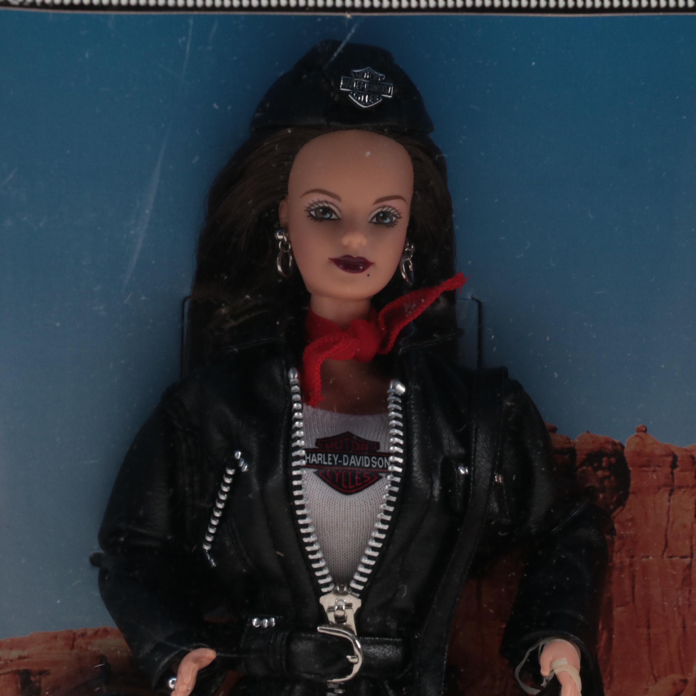 Mattel NASCAR and Harley-Davidson Motor Cycles  Dolls