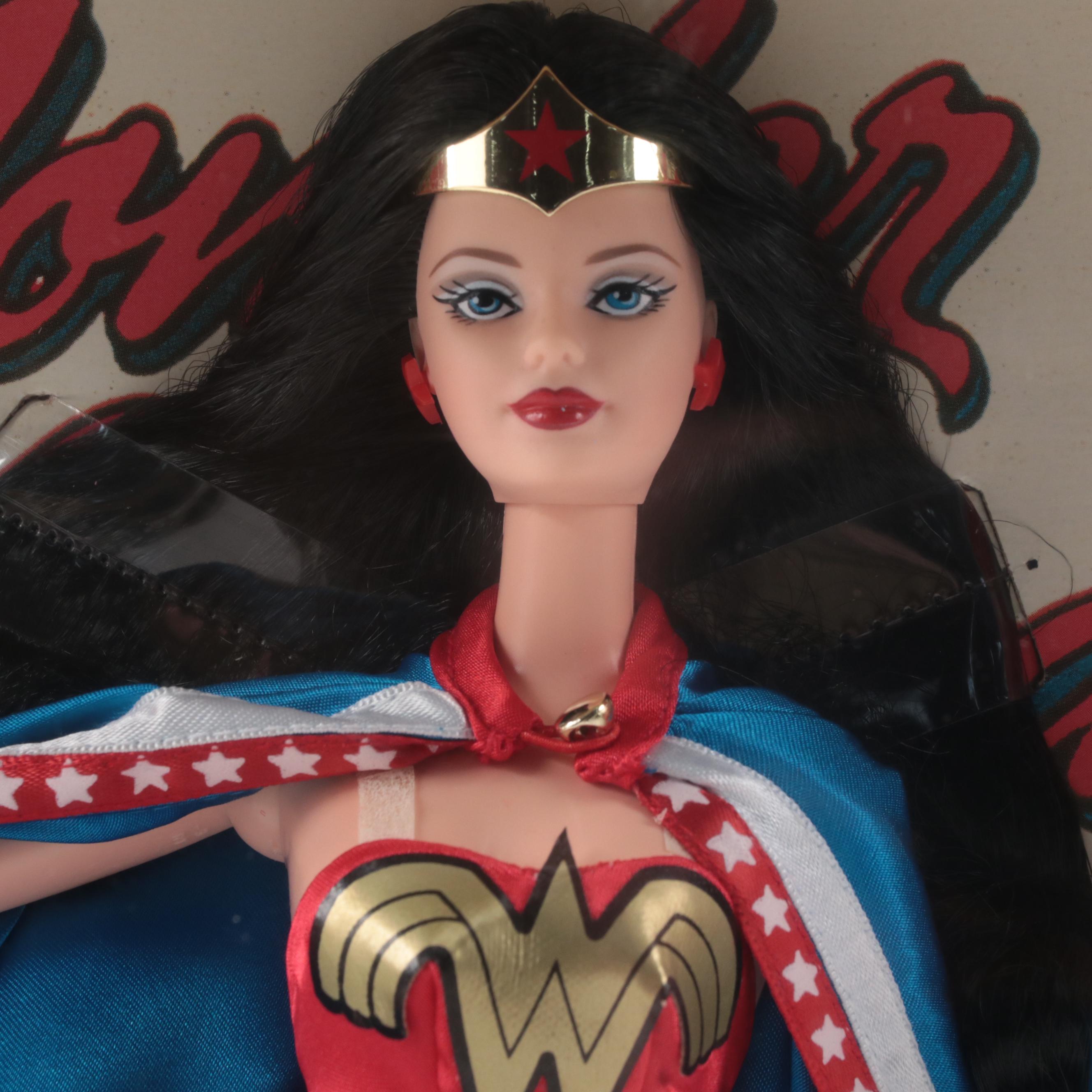 Mattel "Barbie as Wonder Woman" and Other Sets with Star Trek Ship Model